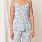 Sylvie Cami | Blue Floral-1