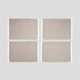 Terrace Linen Placemat Set of 4 | Natural White-1