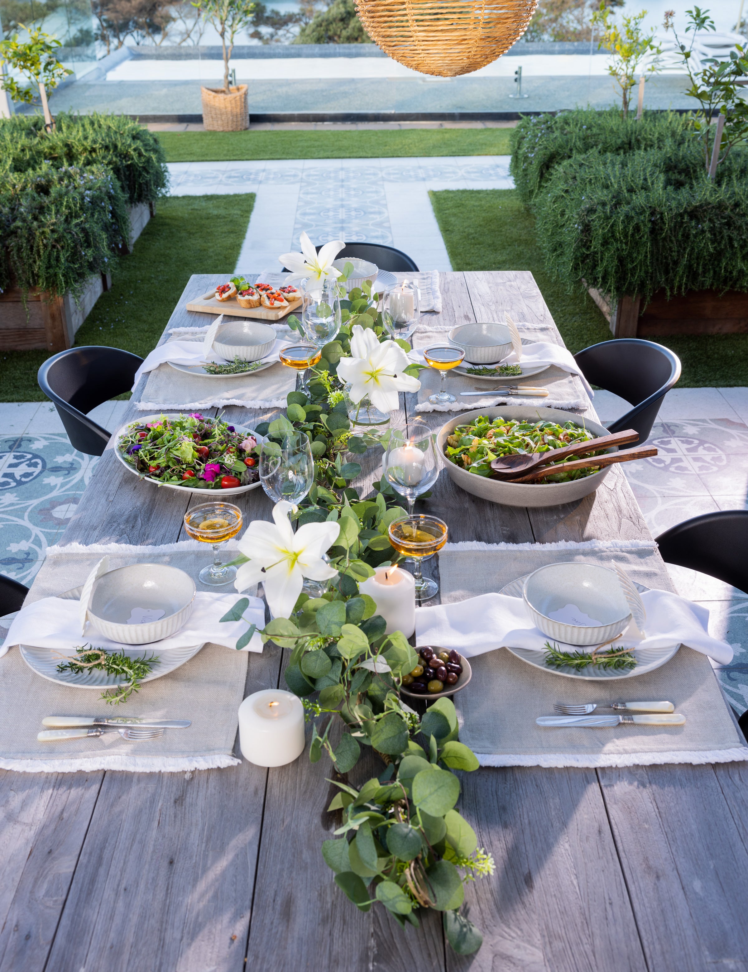 Terrace Linen Placemat Set of 4 | Natural White-2