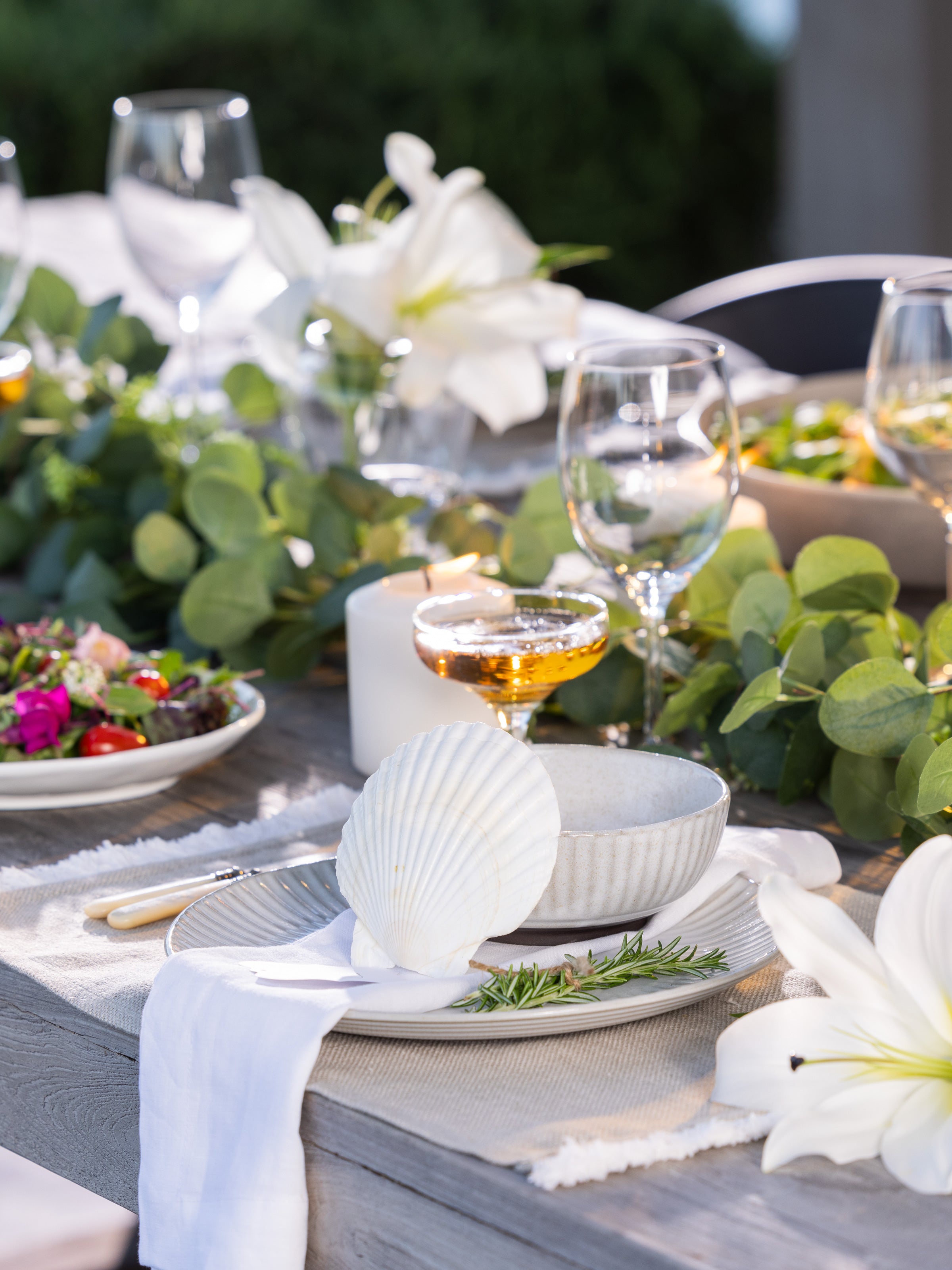 Terrace Linen Placemat Set of 4 | Natural White-4