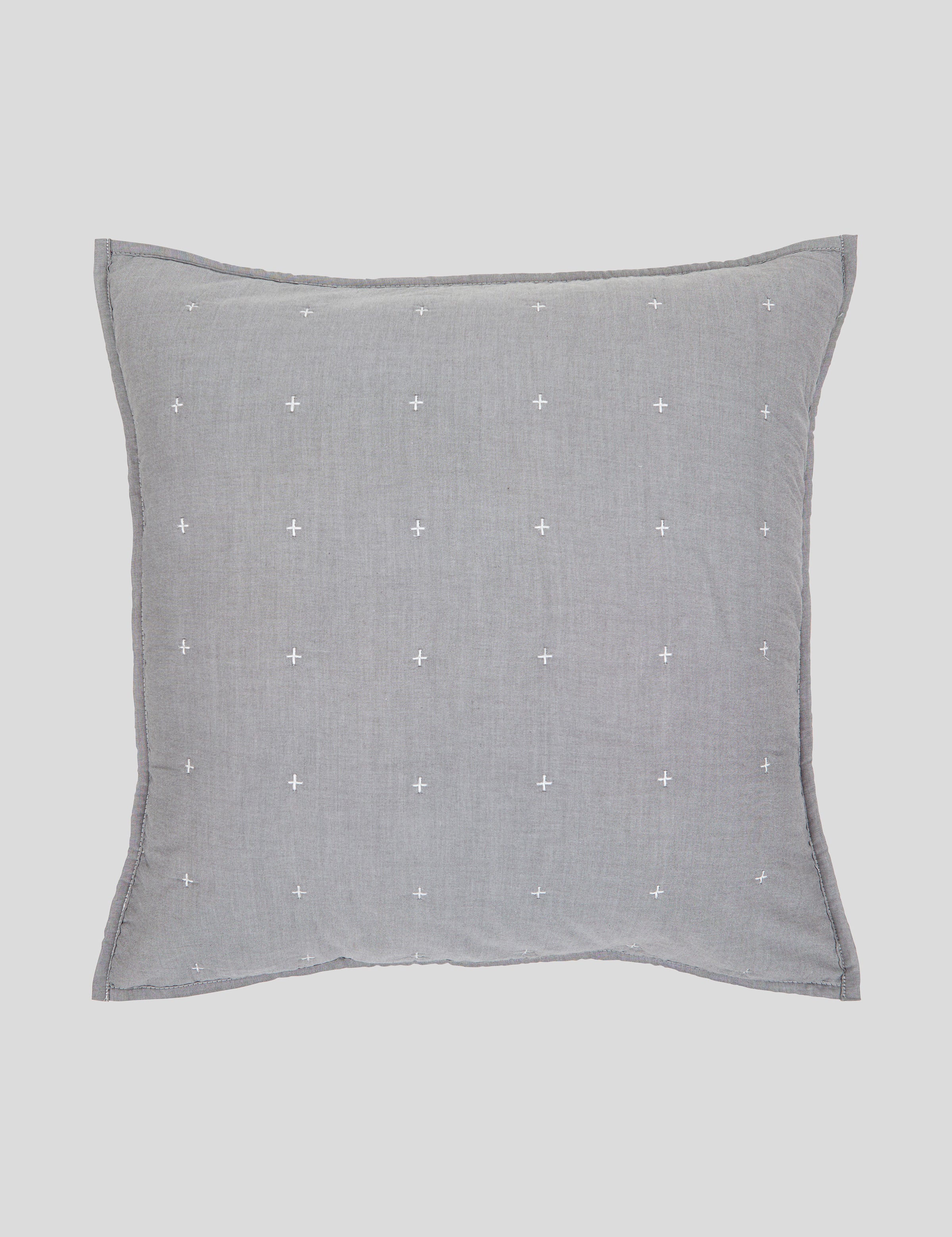 Thorndon European Pillowcase | Charcoal-1