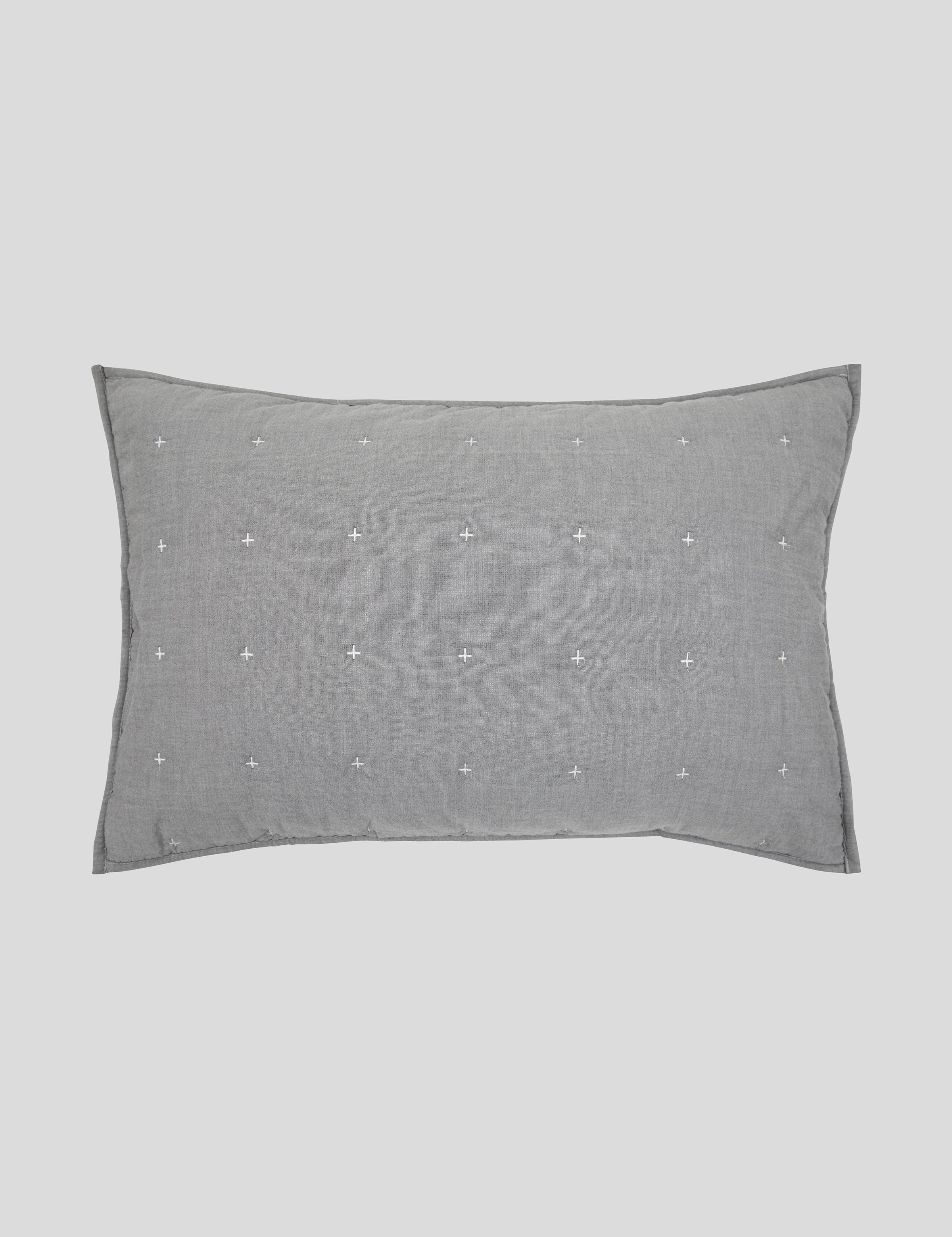 Thorndon Standard Pillowcase | Charcoal-1
