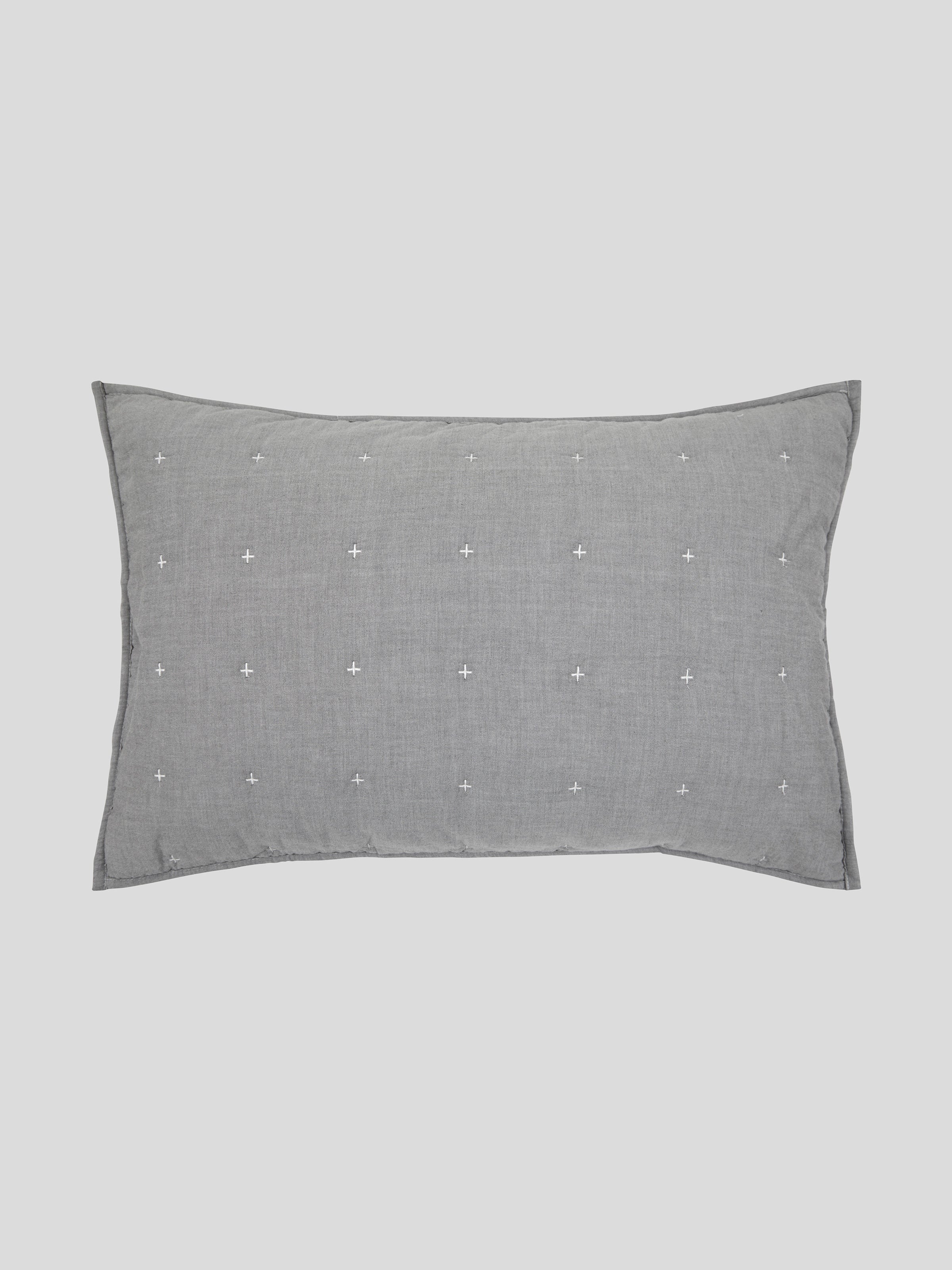 Thorndon Standard Pillowcase | Charcoal-1
