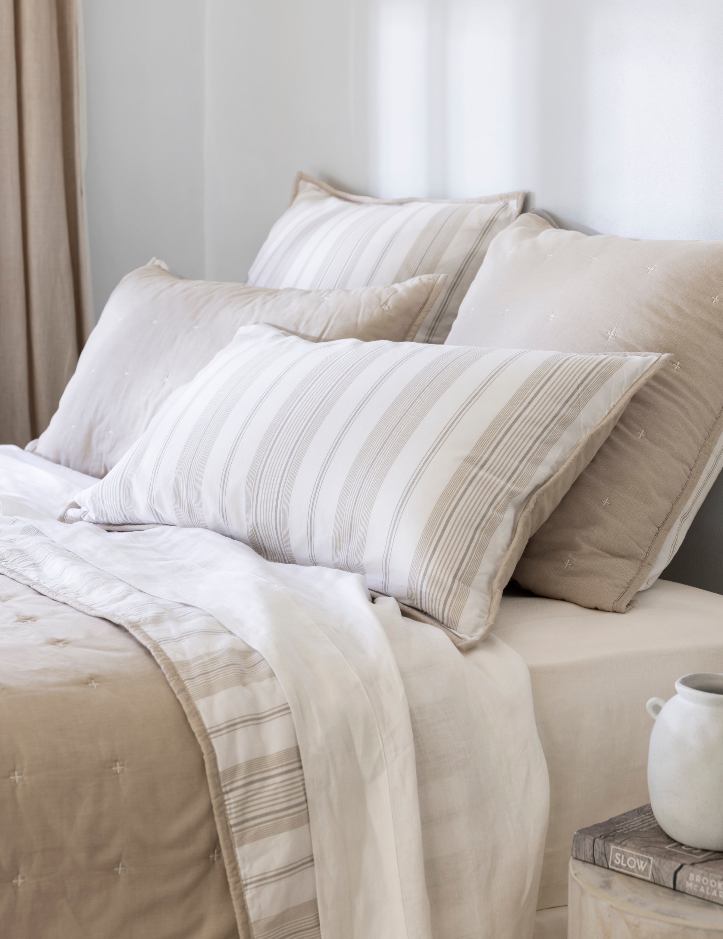 Thorndon Standard Pillowcase | Natural-2