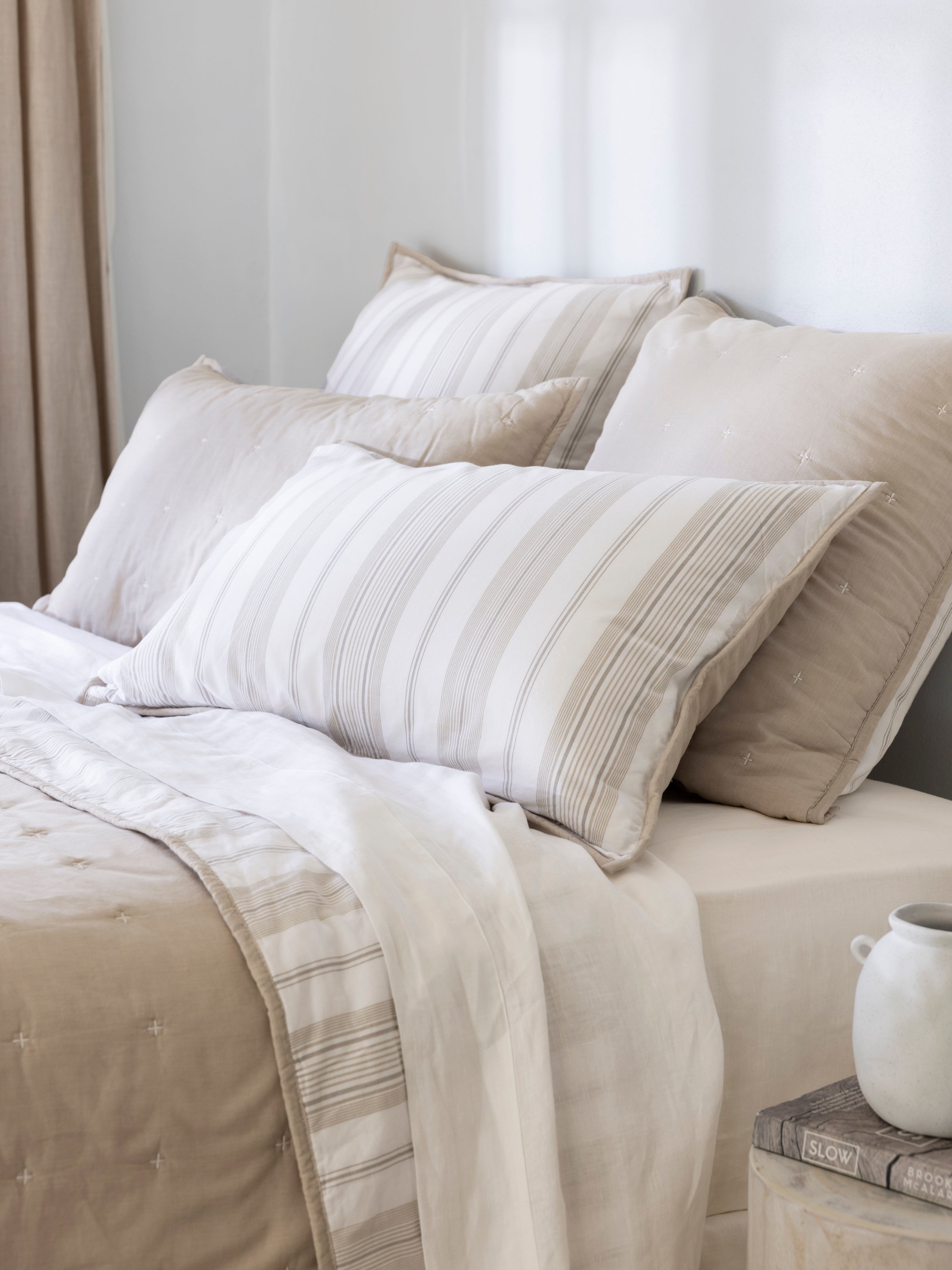 Thorndon Standard Pillowcase | Natural-2