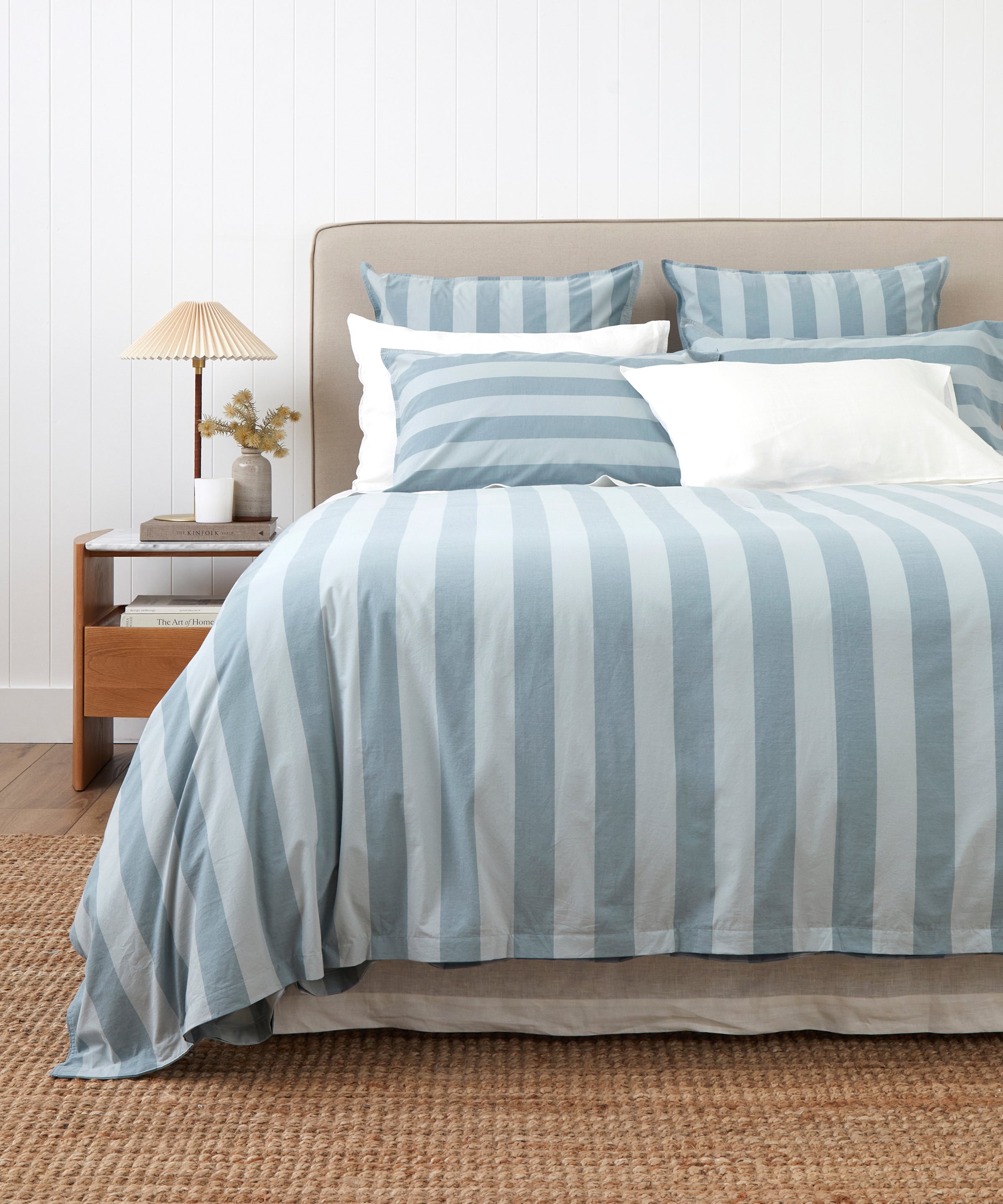 Tidal Duvet Cover Set | Blue Stripe-1