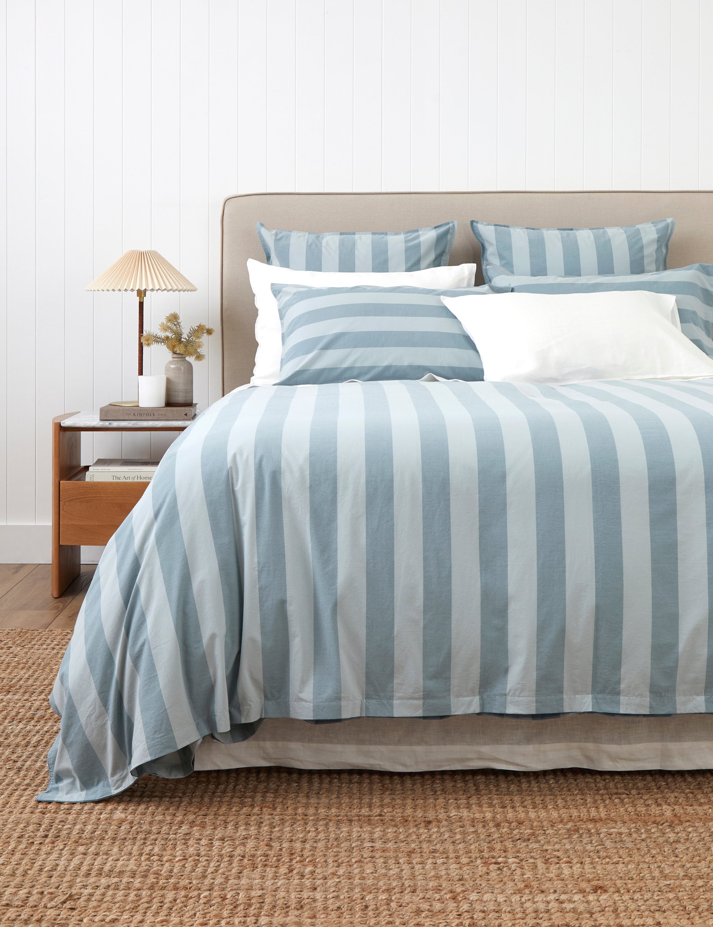 Tidal Duvet Cover Set | Blue Stripe-1