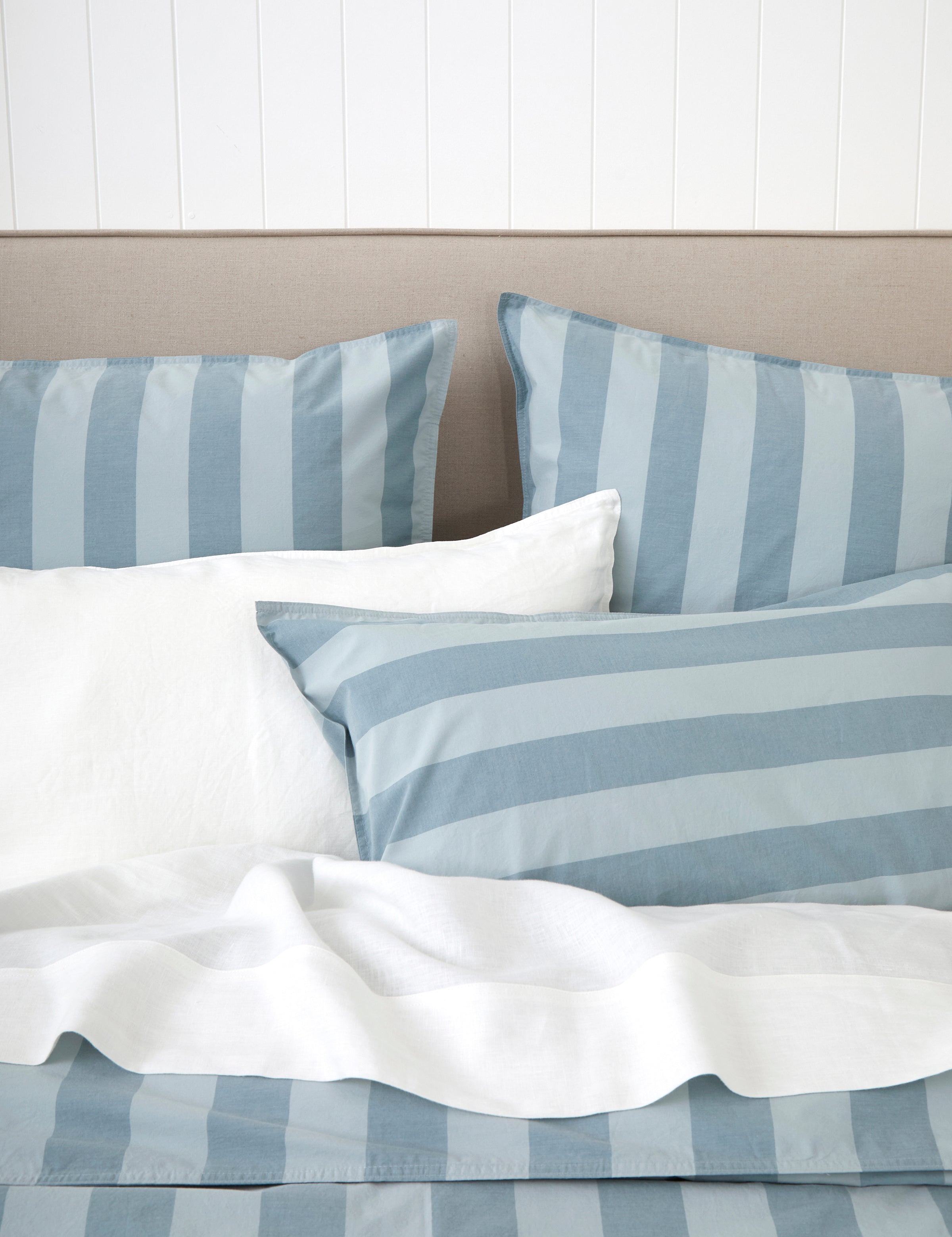 Tidal Duvet Cover Set | Blue Stripe-2