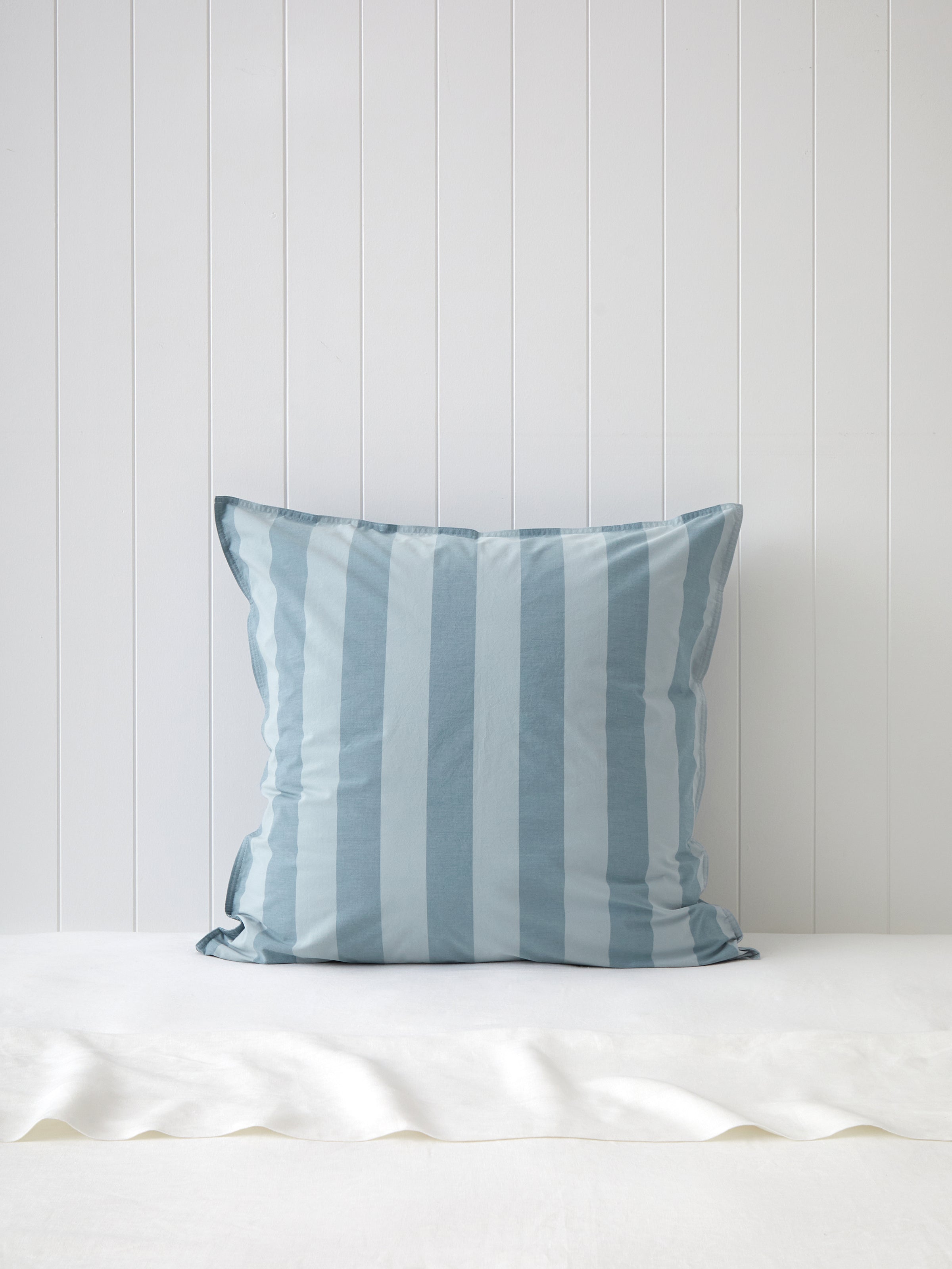 Tidal European Pillowcase | Blue Stripe-1