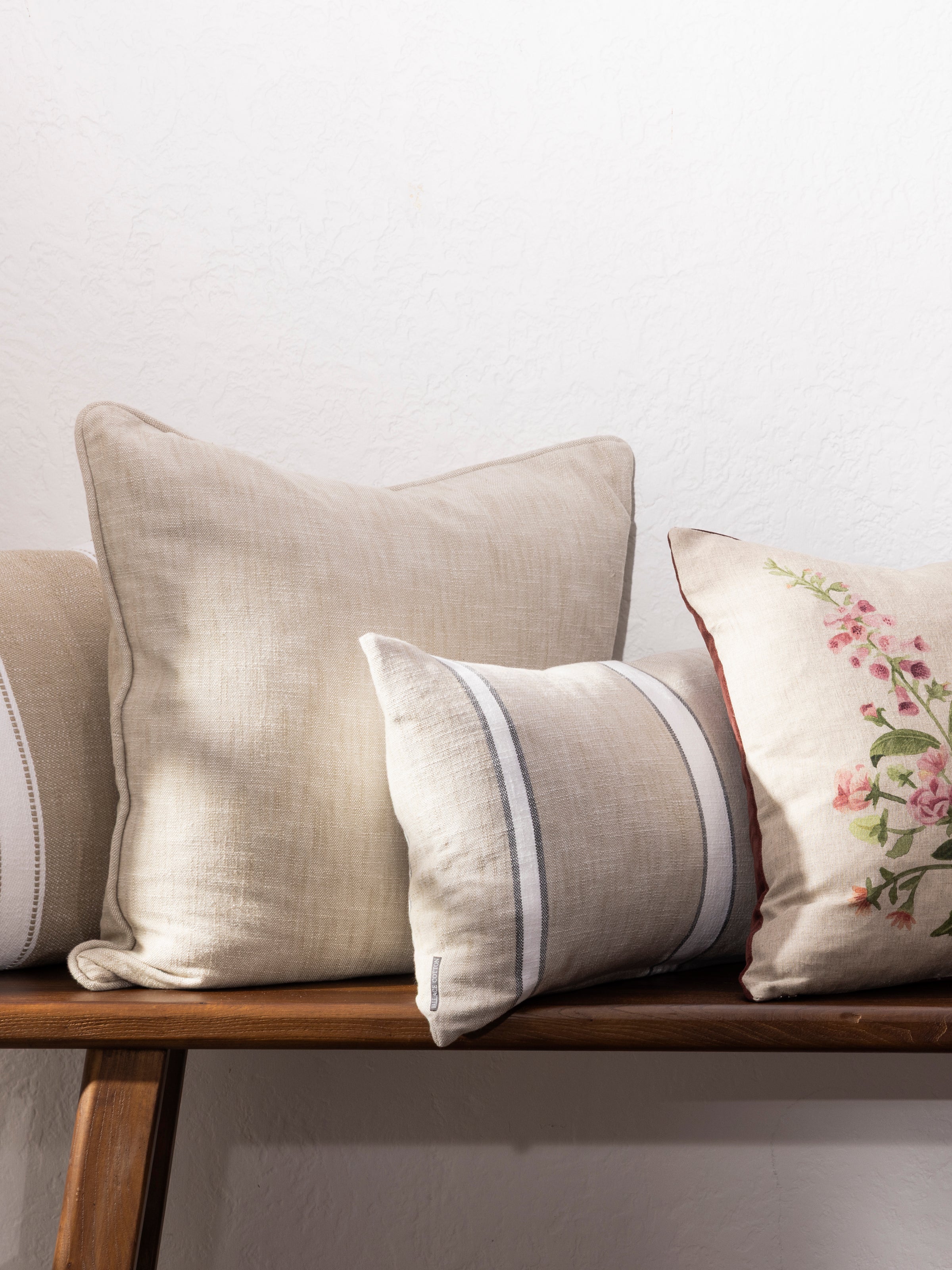 Trellis Rectangle Cushion Cover | Natural-2