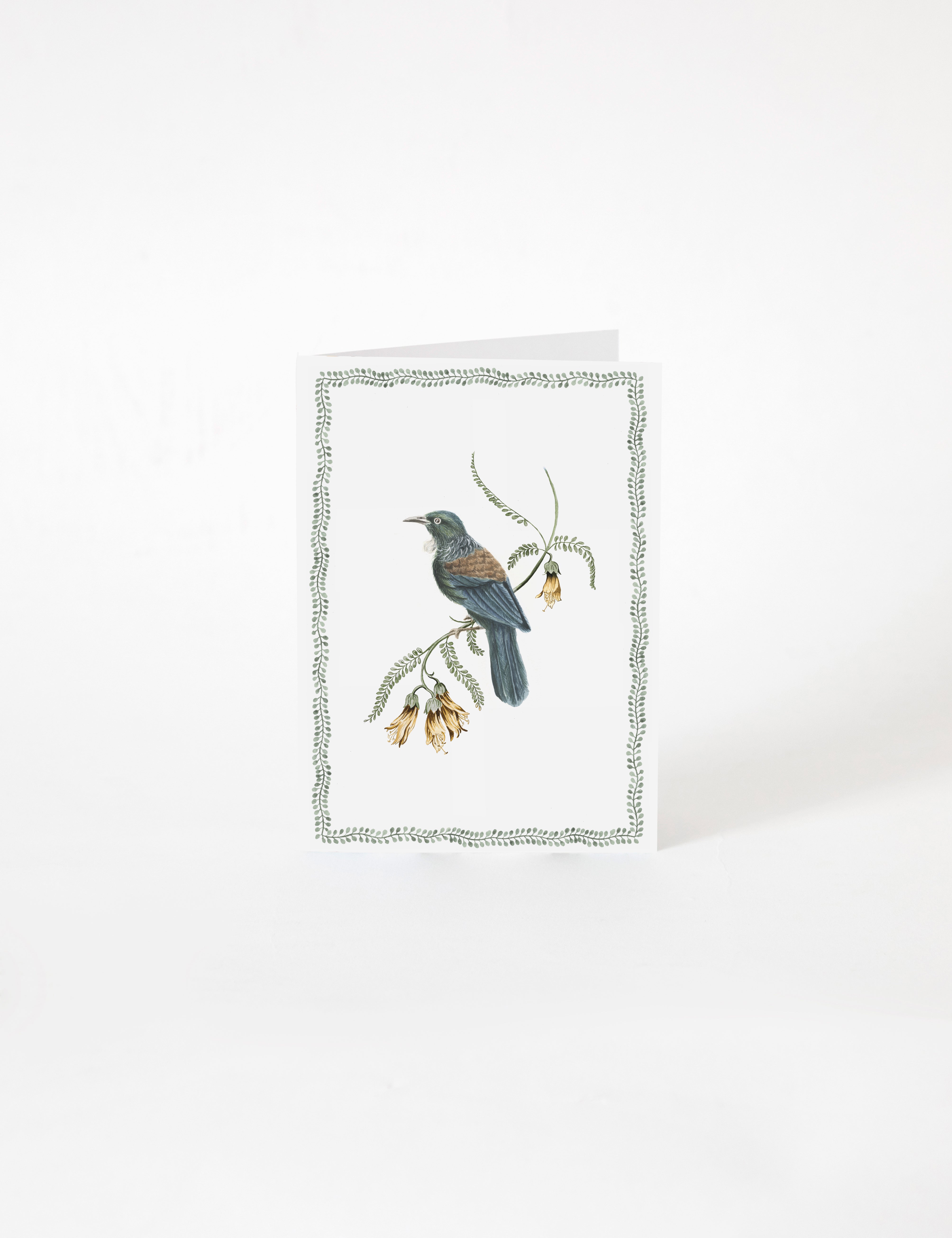 Tui Songbird Greeting Card | Blue-1