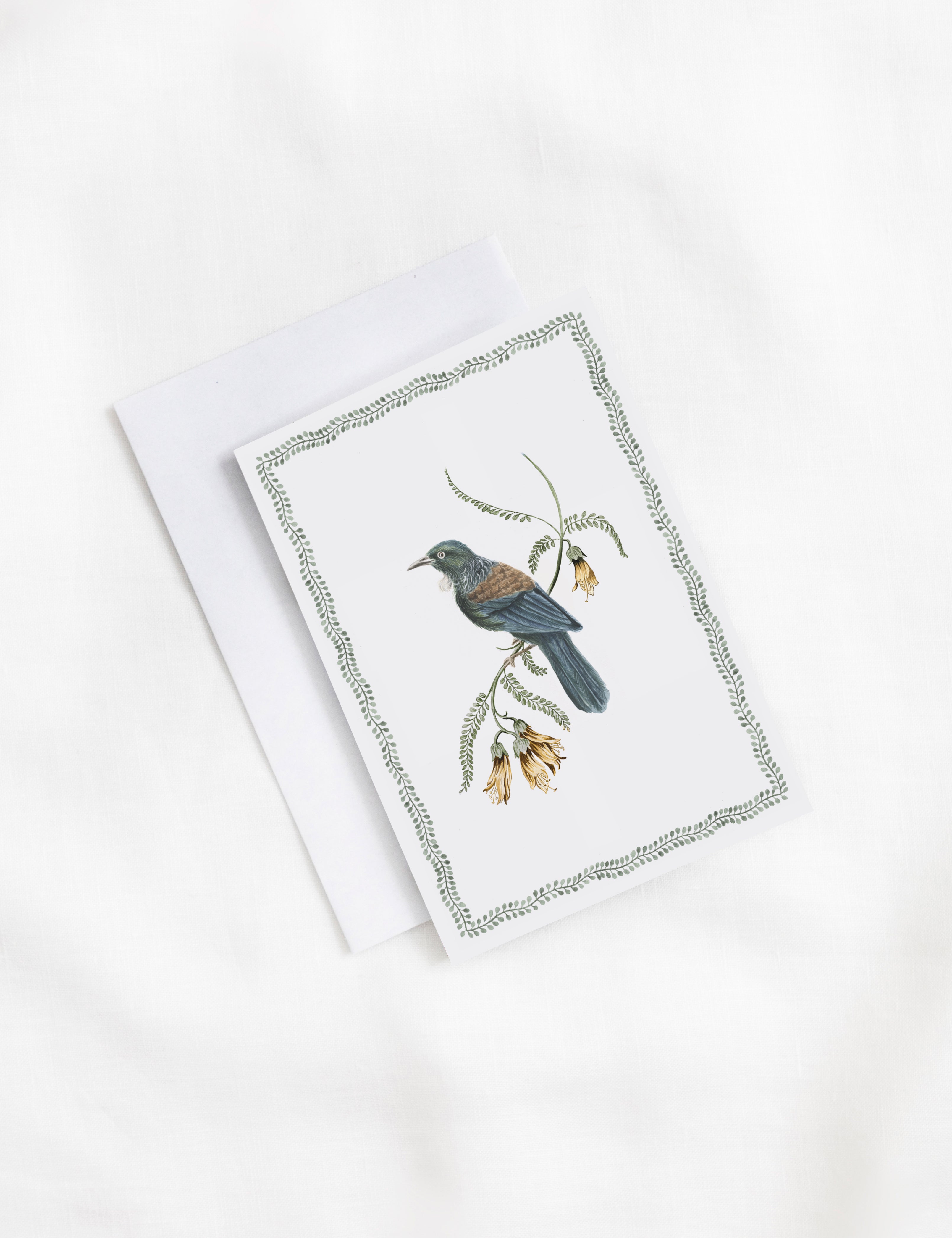 Tui Songbird Greeting Card | Blue-2
