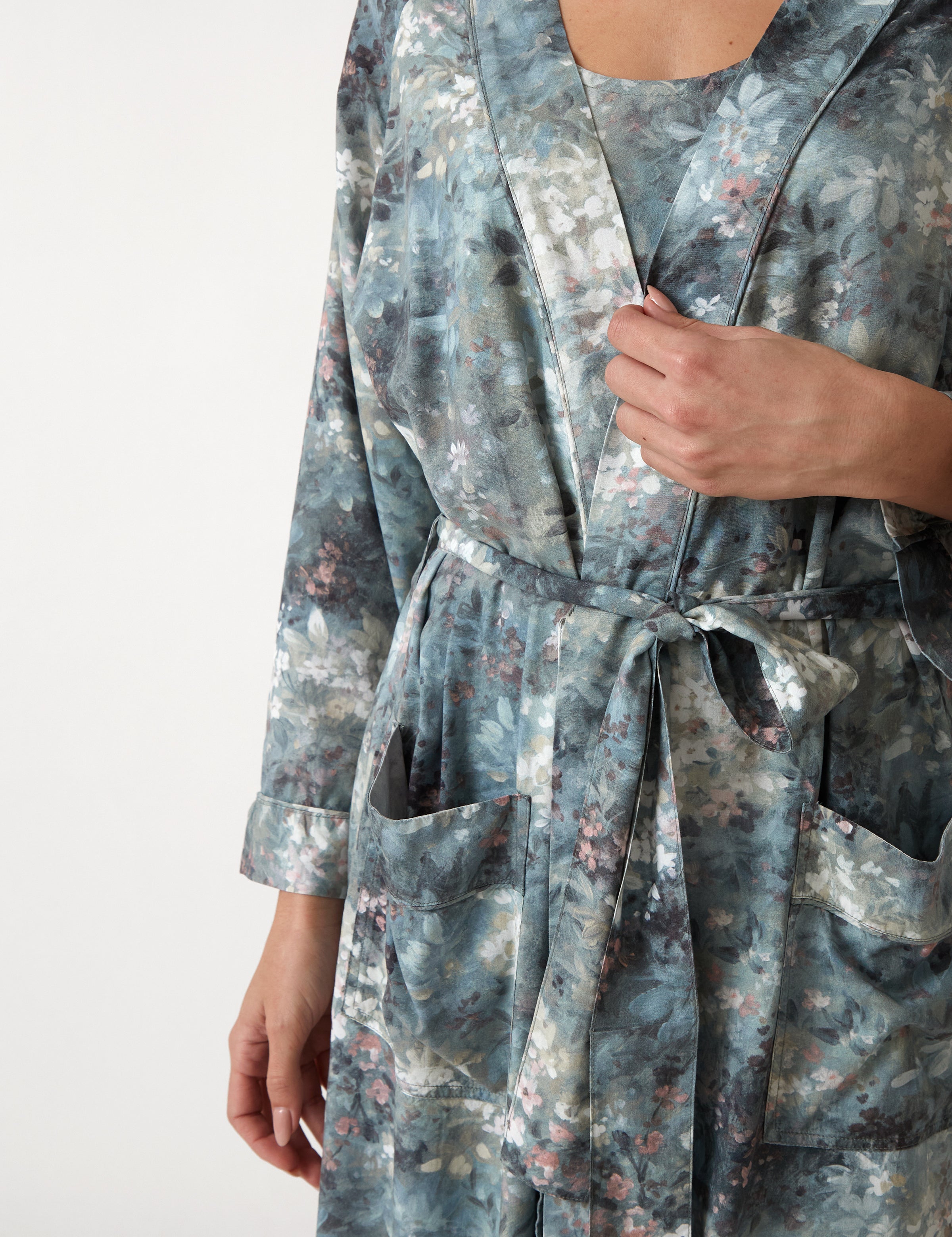 Valentina Full Length Robe | Floral-2