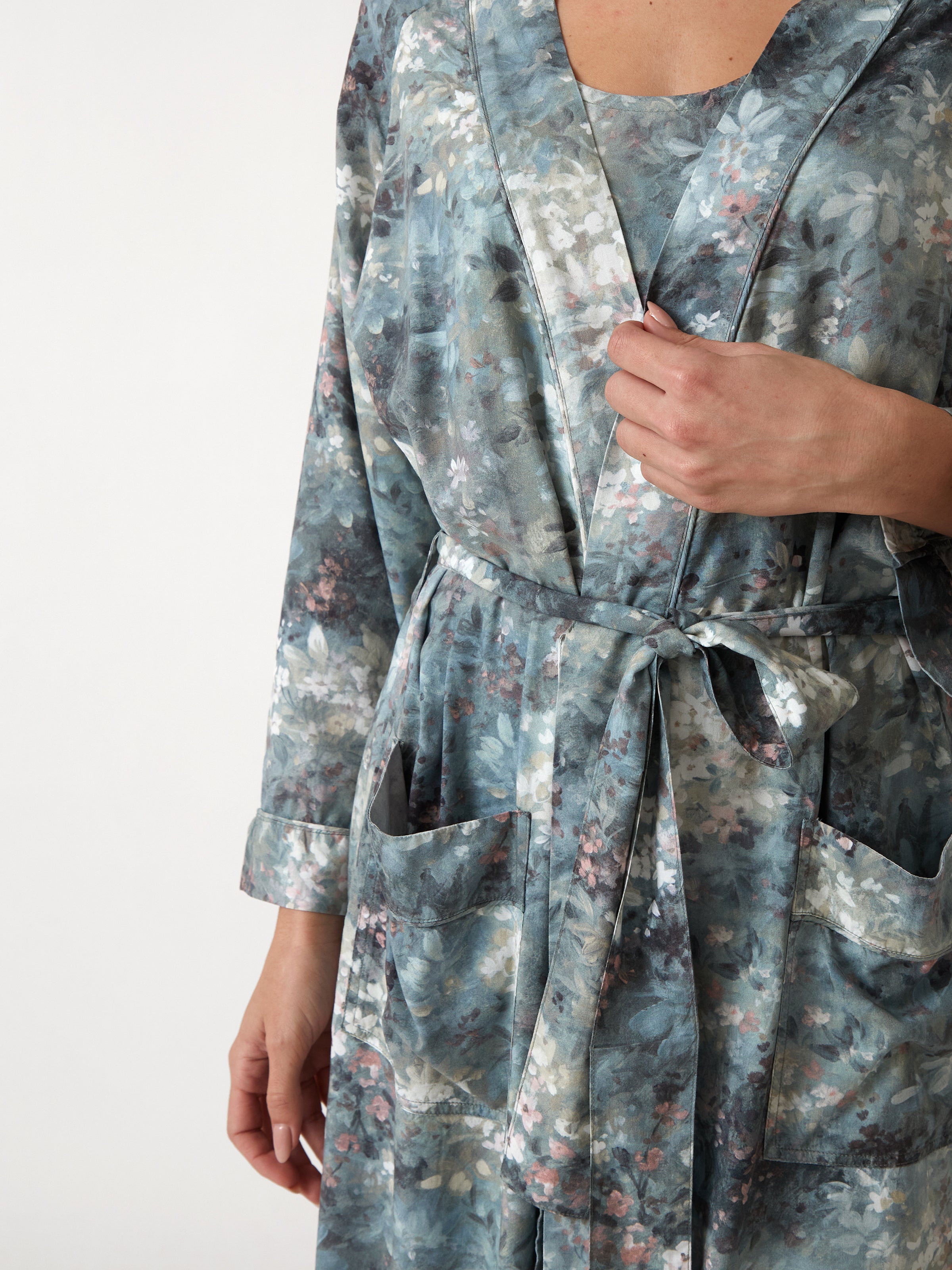 Valentina Full Length Robe | Floral-2