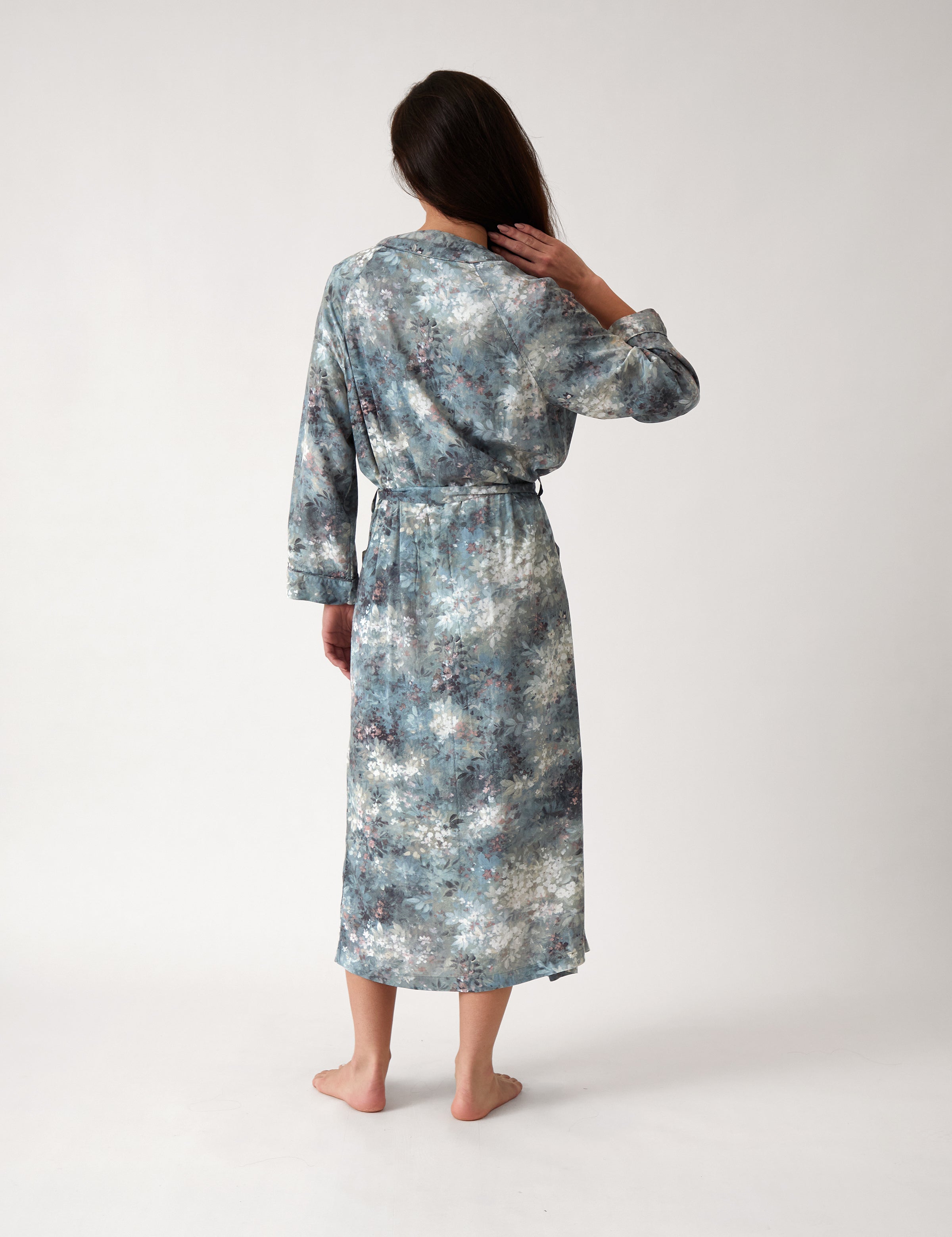 Valentina Full Length Robe | Floral-4