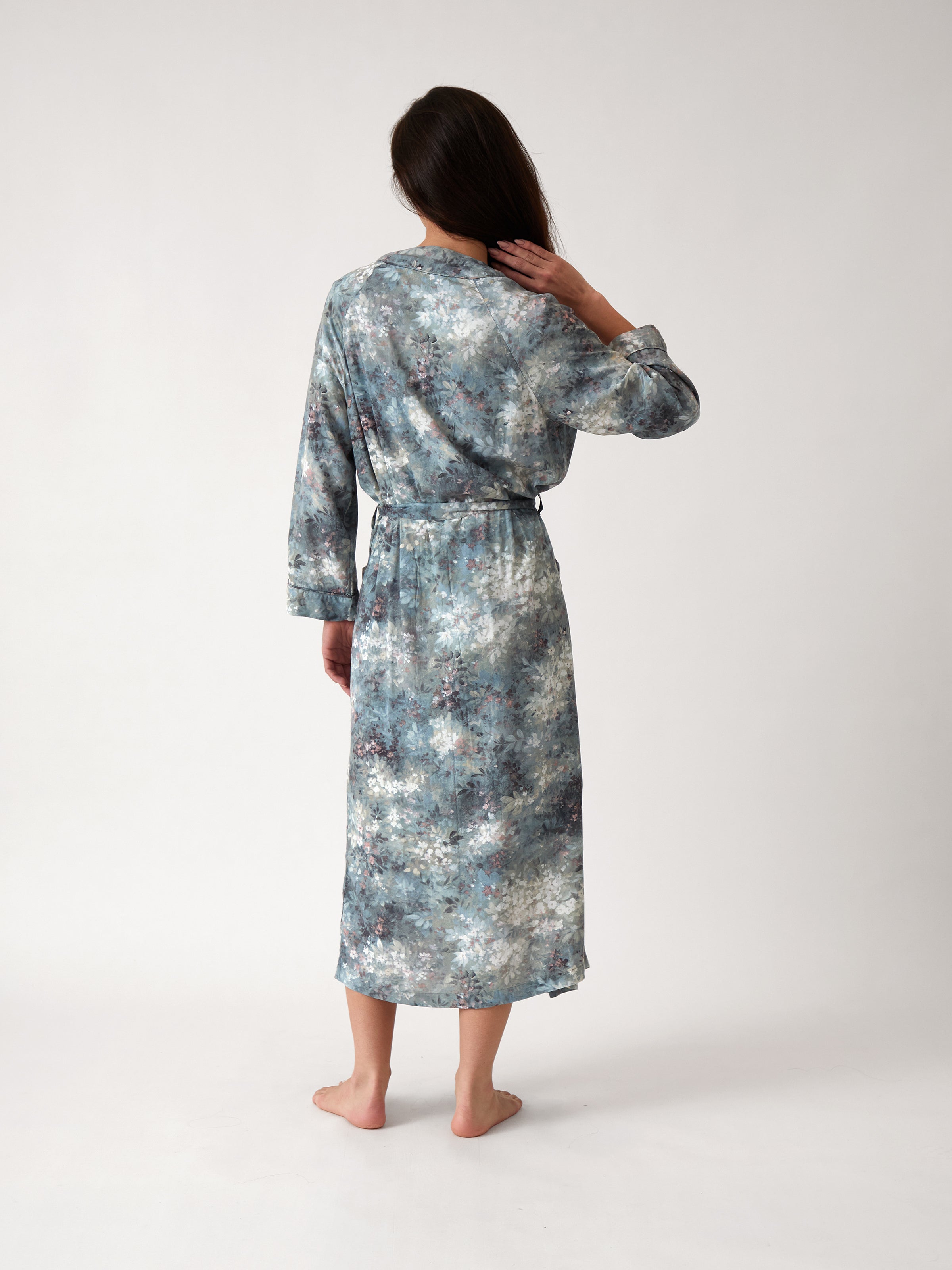 Valentina Full Length Robe | Floral-4