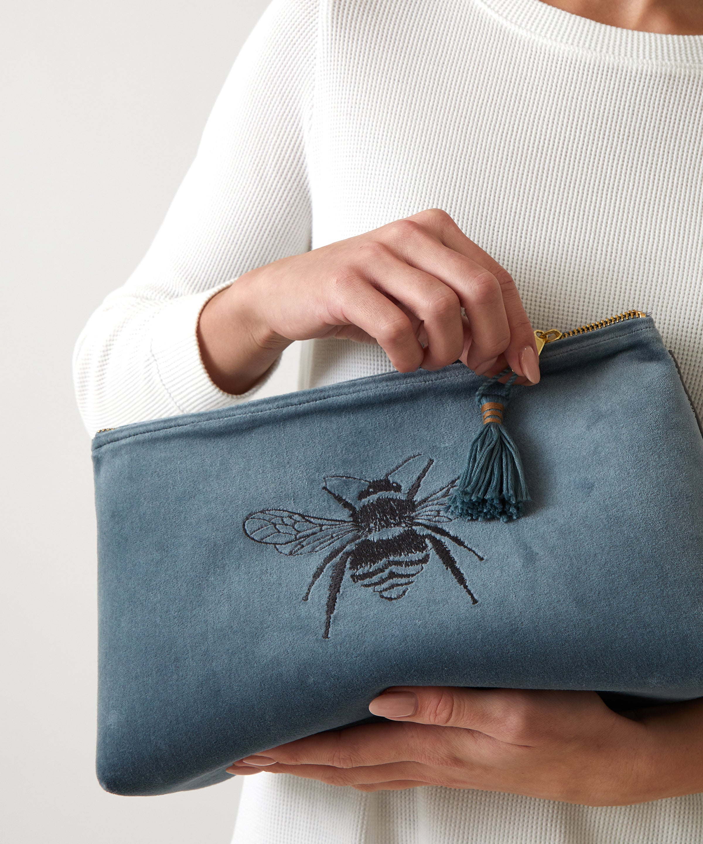 Velvet Bee Large Bath Bag | Haze-2