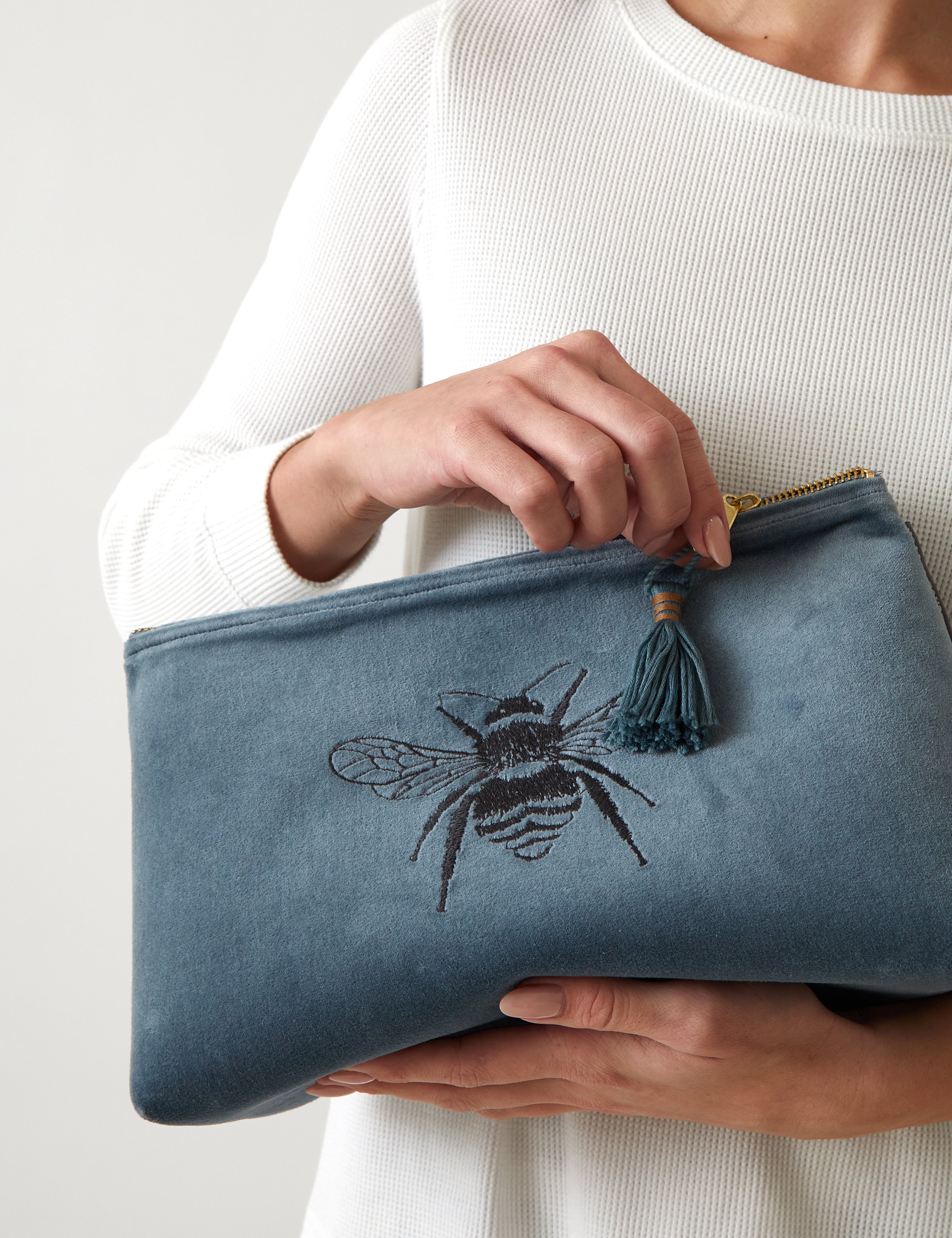 Velvet Bee Large Bath Bag | Haze-2