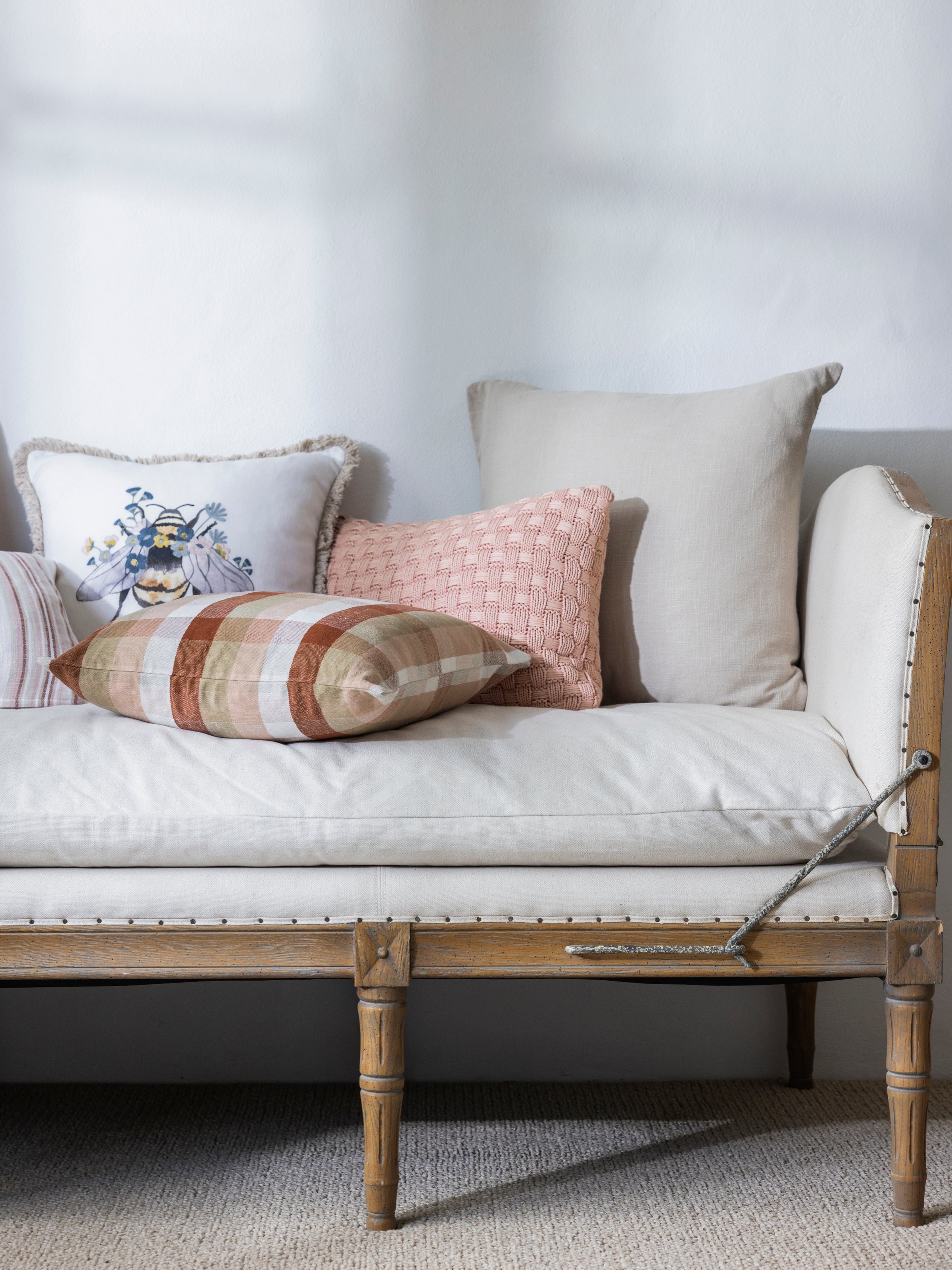 Vista Square Cushion Cover | Rust-2