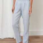 Voyager Linen Pants | Sky Blue Chambray-1