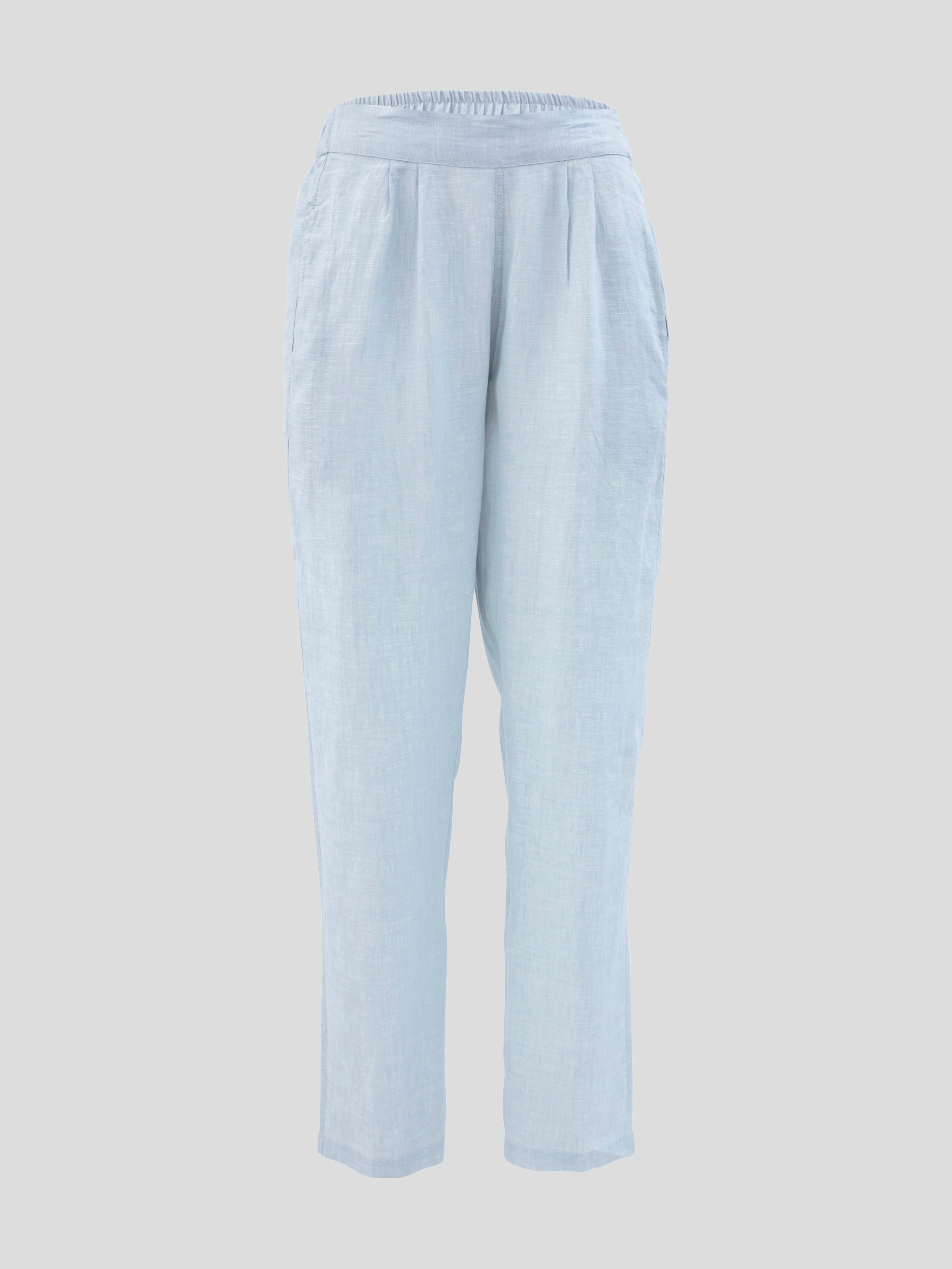 Voyager Linen Pants | Sky Blue Chambray-2
