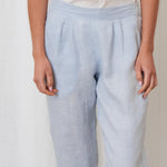 Voyager Linen Pants | Sky Blue Chambray-3