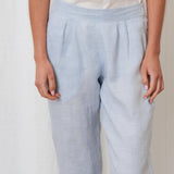 Voyager Linen Pants | Sky Blue Chambray-3