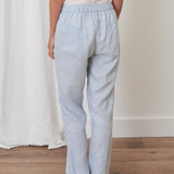 Voyager Linen Pants | Sky Blue Chambray-4