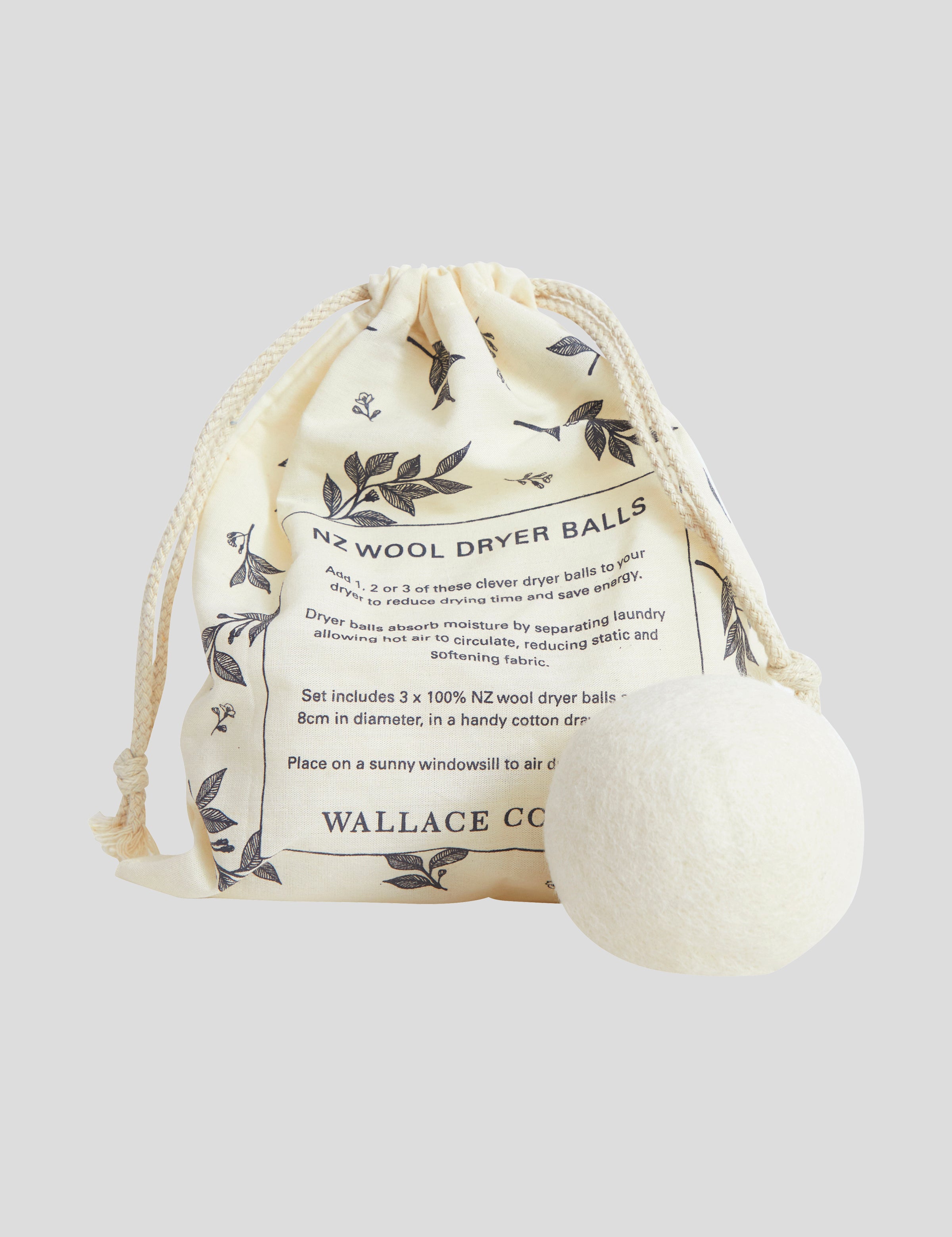 WC Dryer Ball Set of 3 | Natural-1