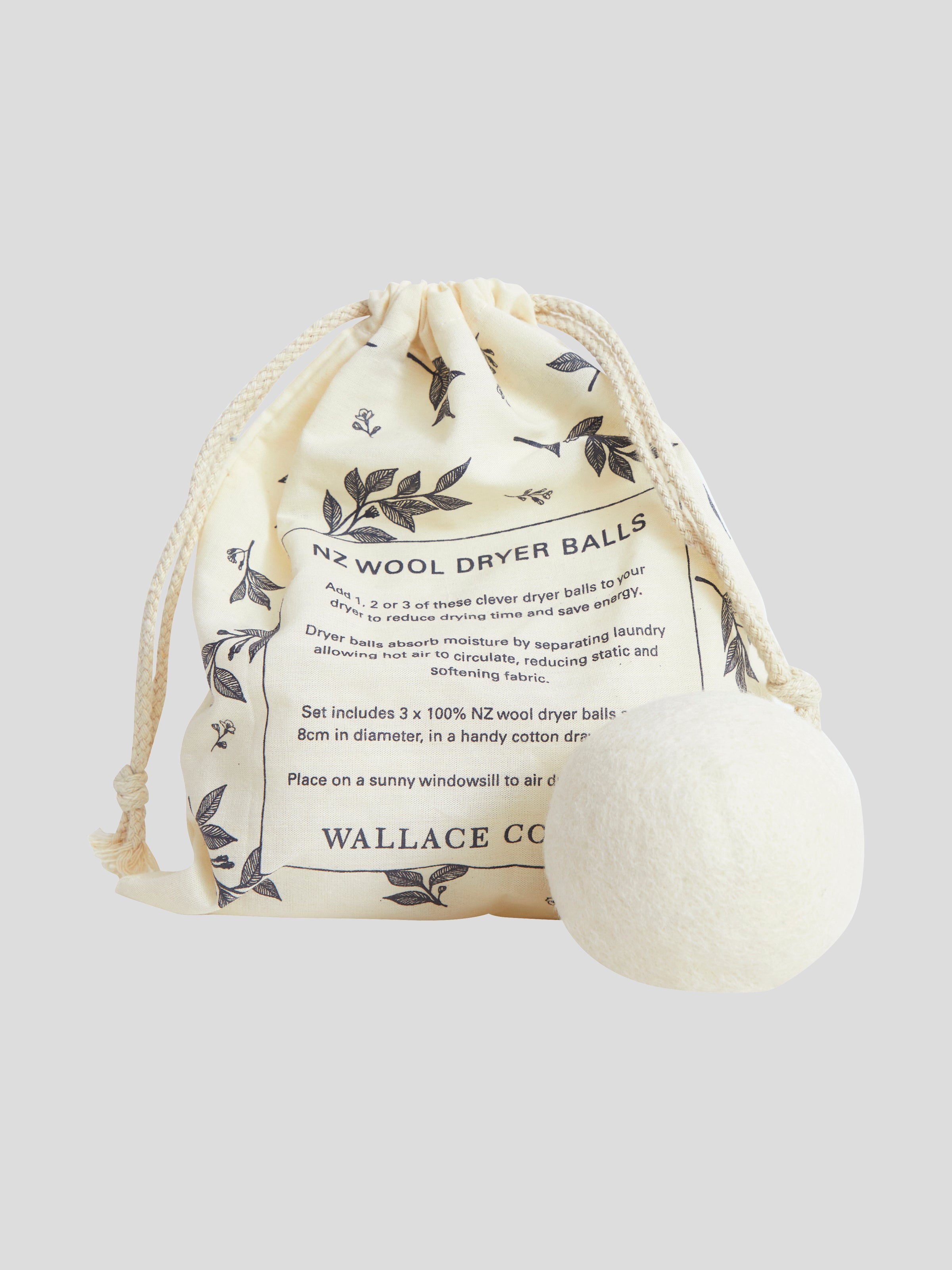 WC Dryer Ball Set of 3 | Natural-1