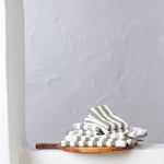 WC Stripe Washcloth Set of 2 | Natural Charcoal-2