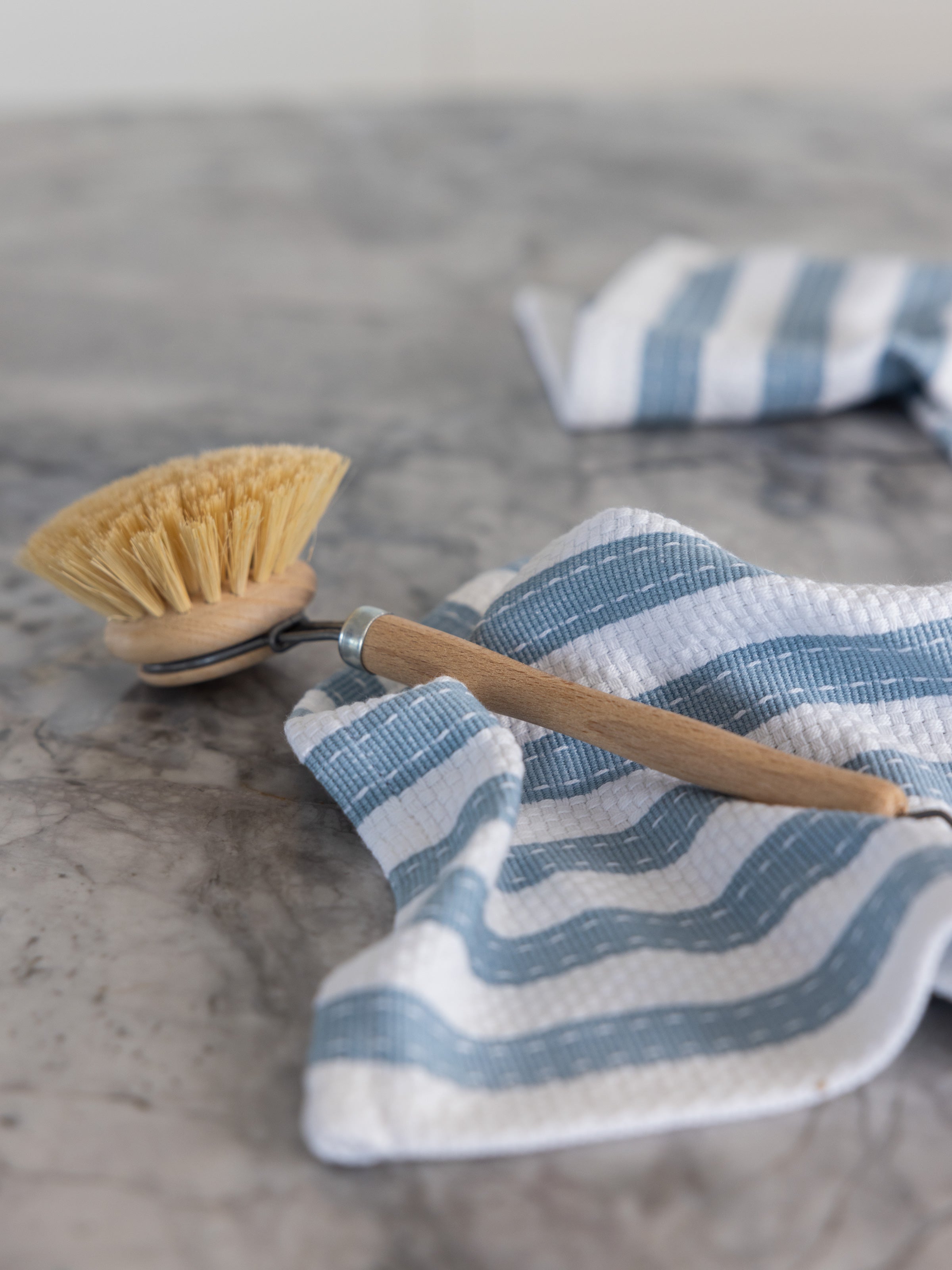 WC Stripe Washcloth Set of 2 | Smokey Blue-2