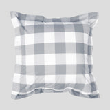 Waihi European Pillowcase | Grey Check-3