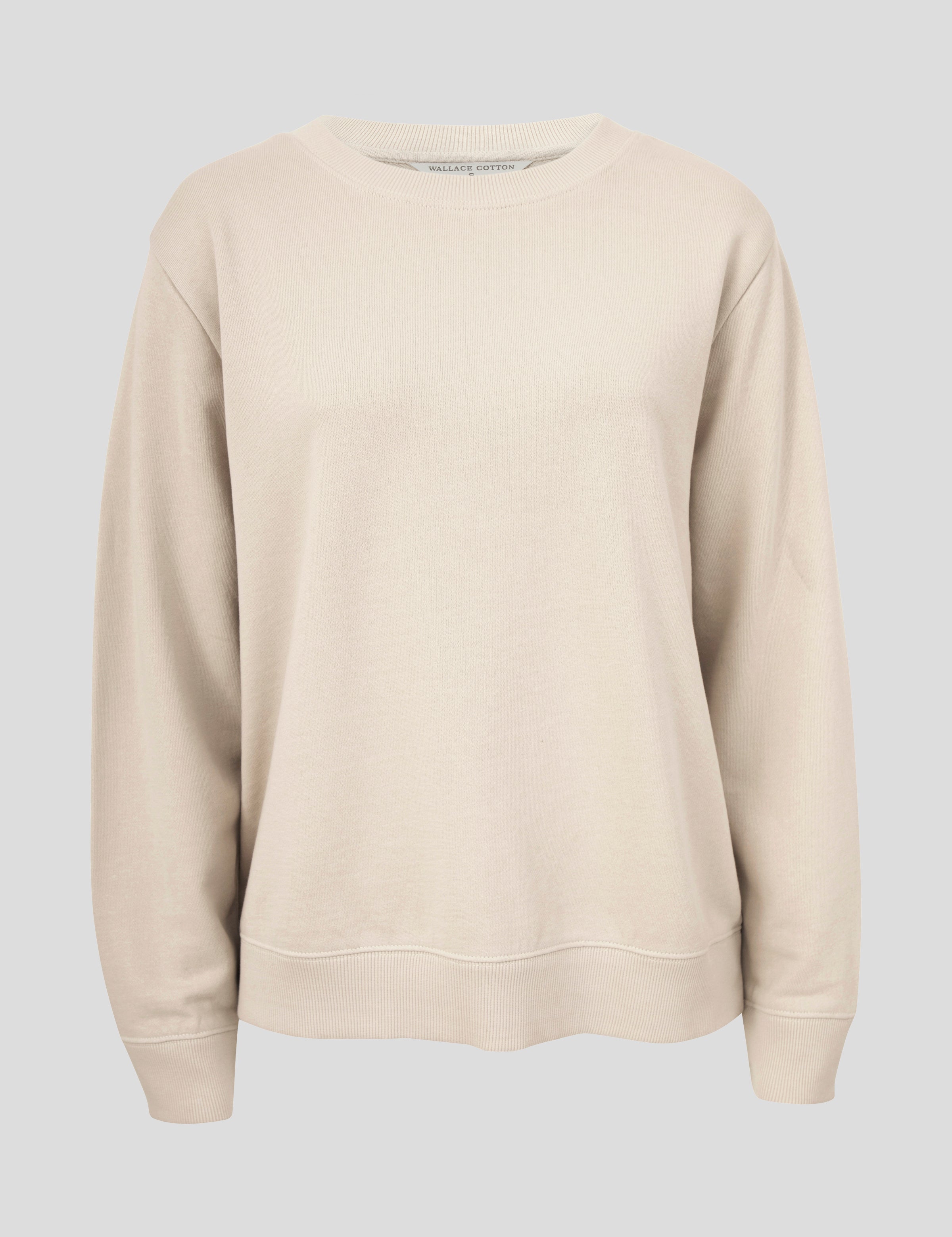 Weekend Cotton Knit Lounge Jumper | Oat-2