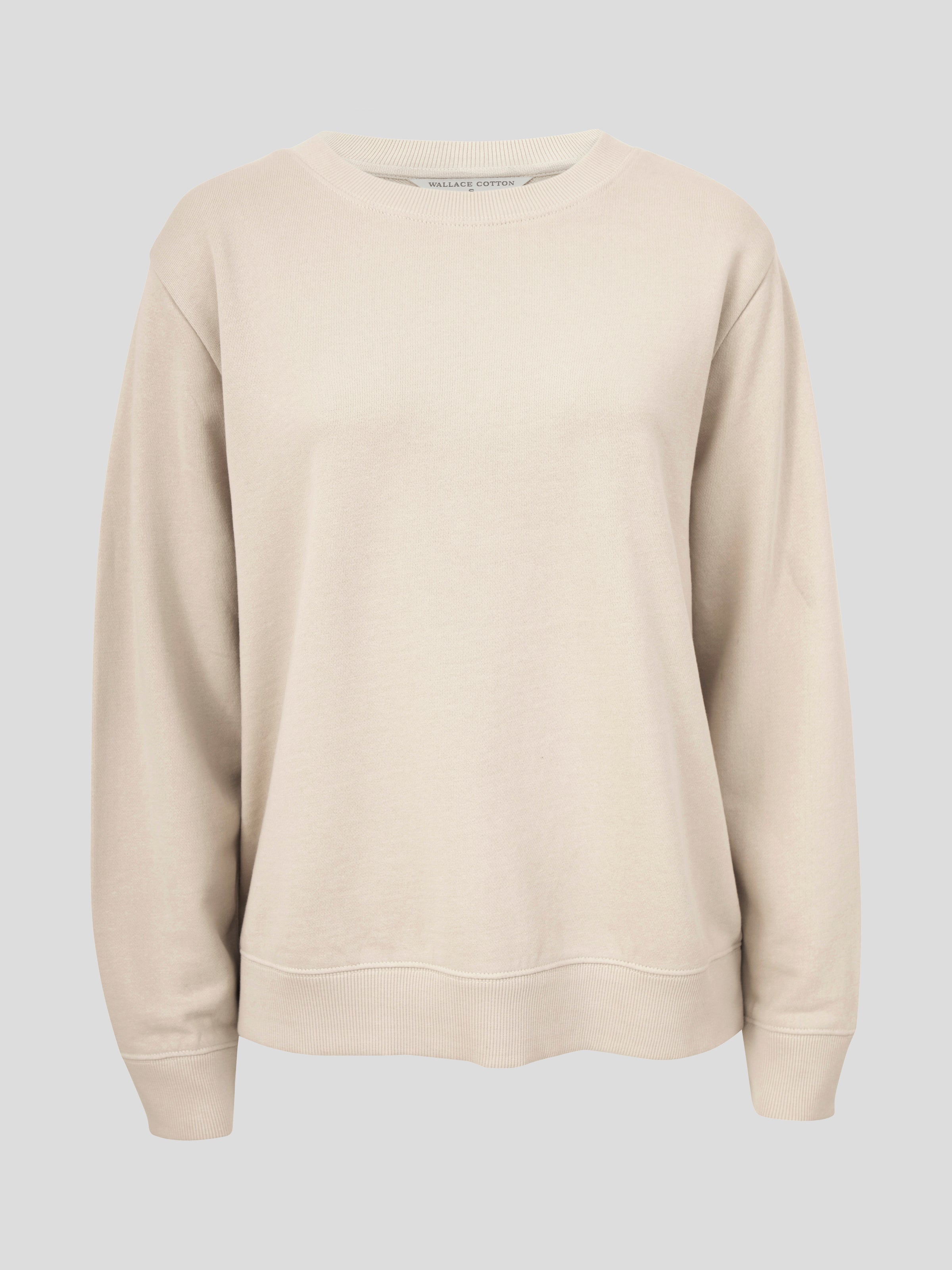 Weekend Cotton Knit Lounge Jumper | Oat-2