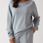 Weekend Cotton Knit Lounge Jumper | Sky-1