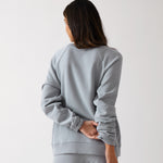 Weekend Cotton Knit Lounge Jumper | Sky-4