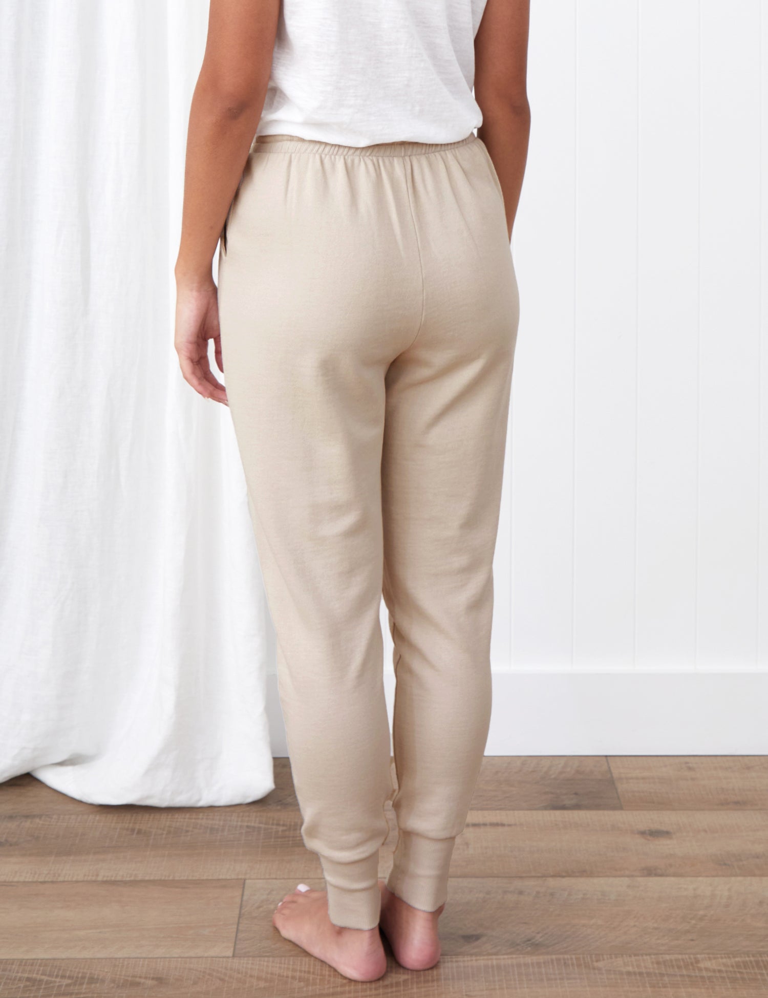 Weekend Cotton Knit Lounge Pants | Oat-4