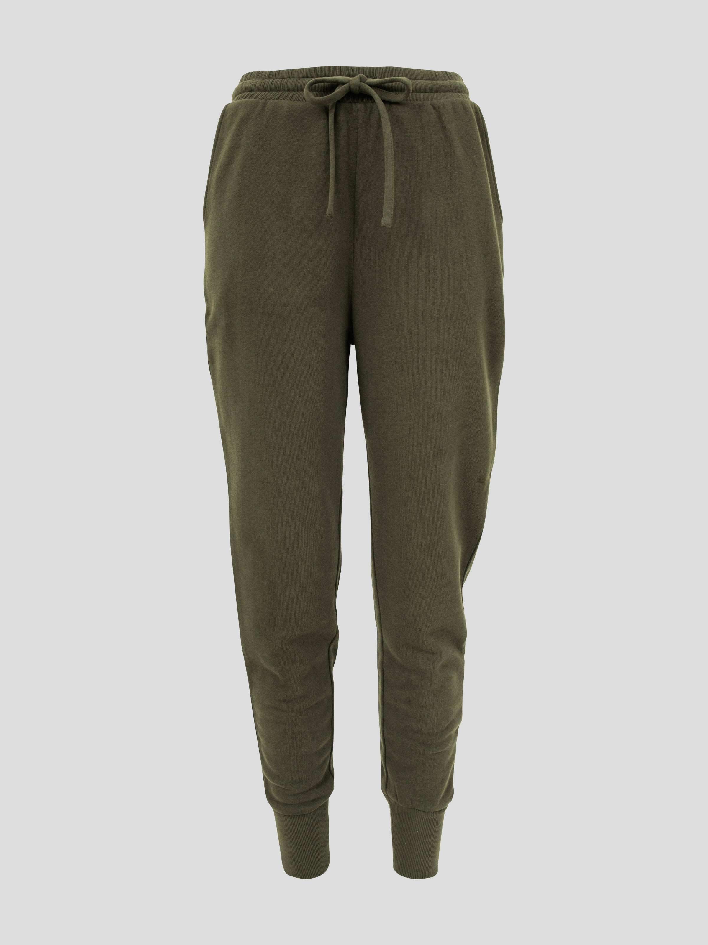 Weekend Cotton Knit Lounge Pants | Olive-2