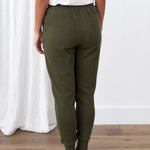 Weekend Cotton Knit Lounge Pants | Olive-4