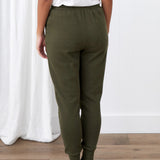 Weekend Cotton Knit Lounge Pants | Olive-4