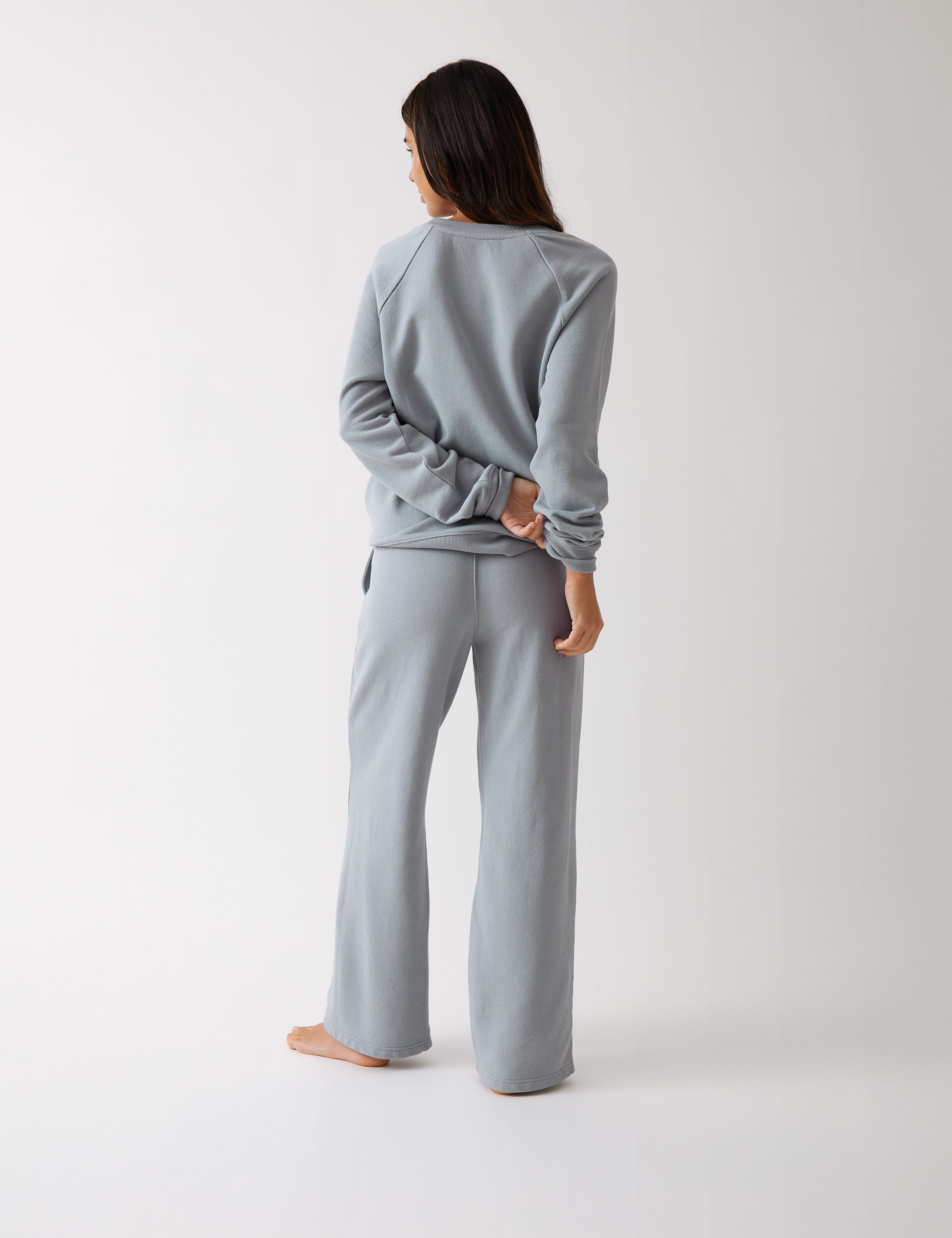 Weekend Cotton Knit Lounge Pants | Sky-4