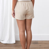Weekend Cotton Knit Lounge Shorts | Oat-4