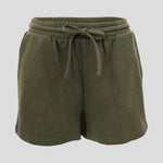 Weekend Cotton Knit Lounge Shorts | Olive-2