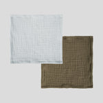 Whipser Muslin Washcloth Set of 2 | Multi-1