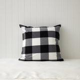 Piha European Pillowcase | Black/White-1