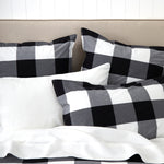 Piha Duvet Cover Set | Black/White-2