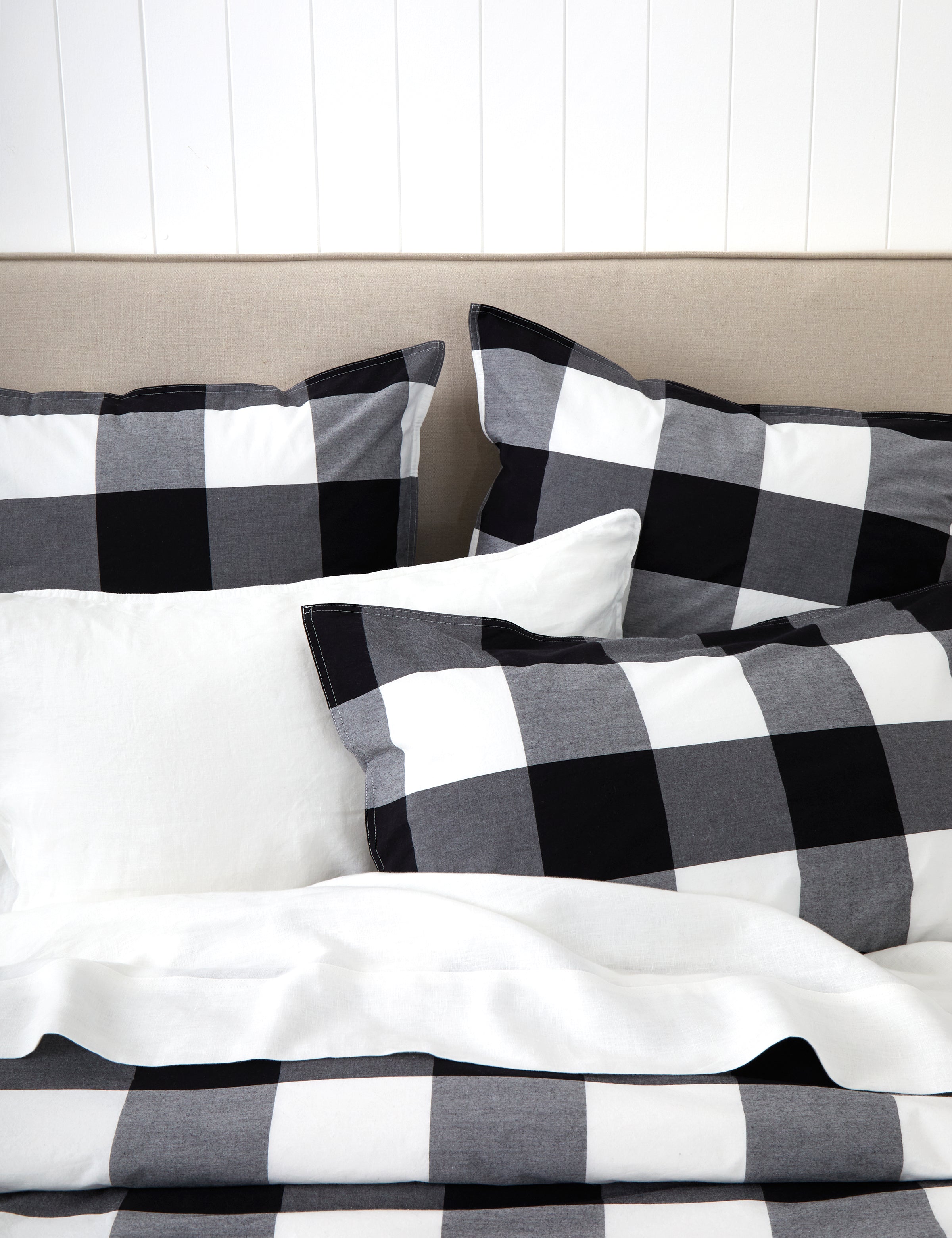 Piha Duvet Cover Set | Black/White-2