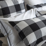 Piha European Pillowcase | Black/White-2
