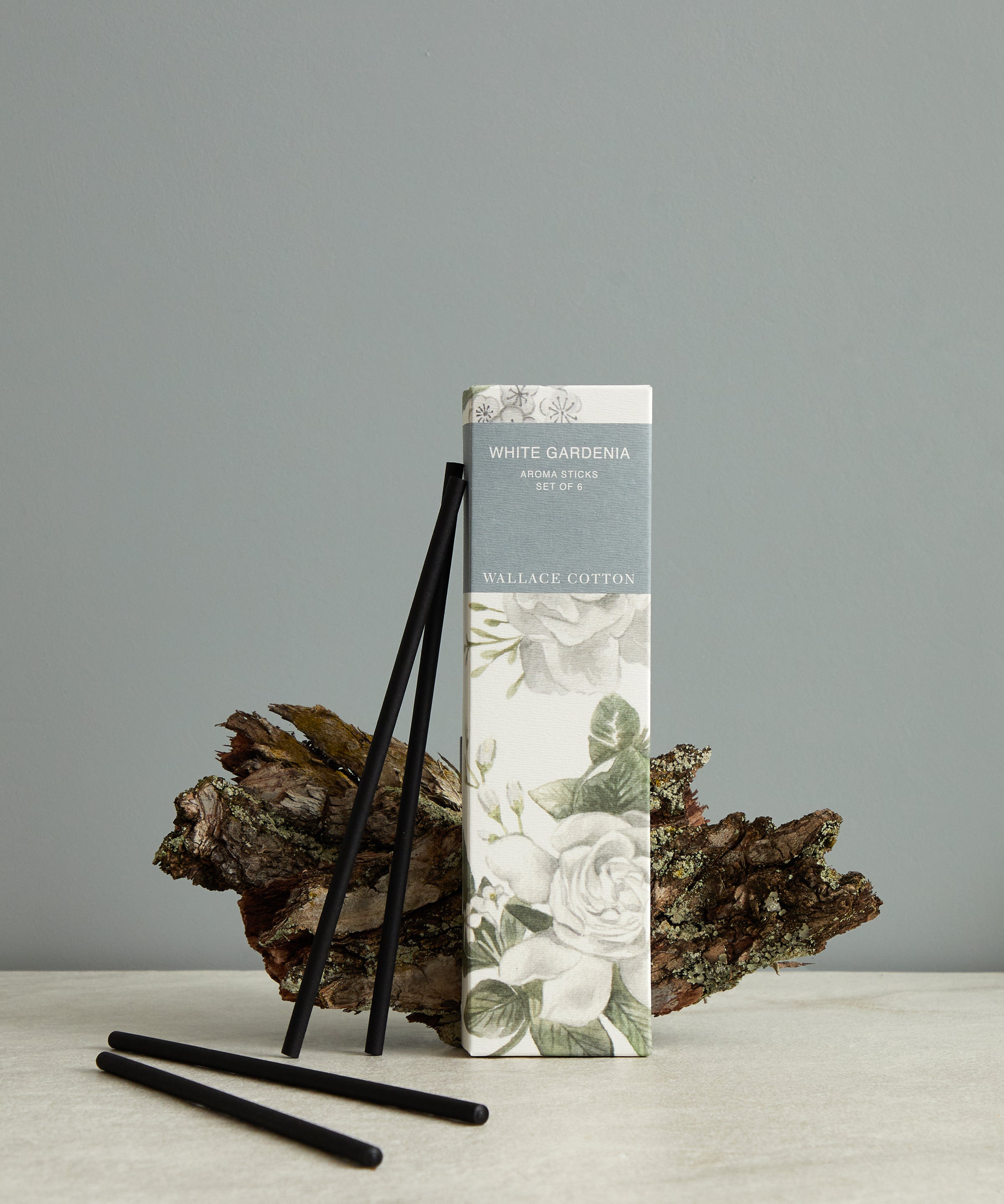 White Gardenia Aroma Sticks Set of 6 | White-1